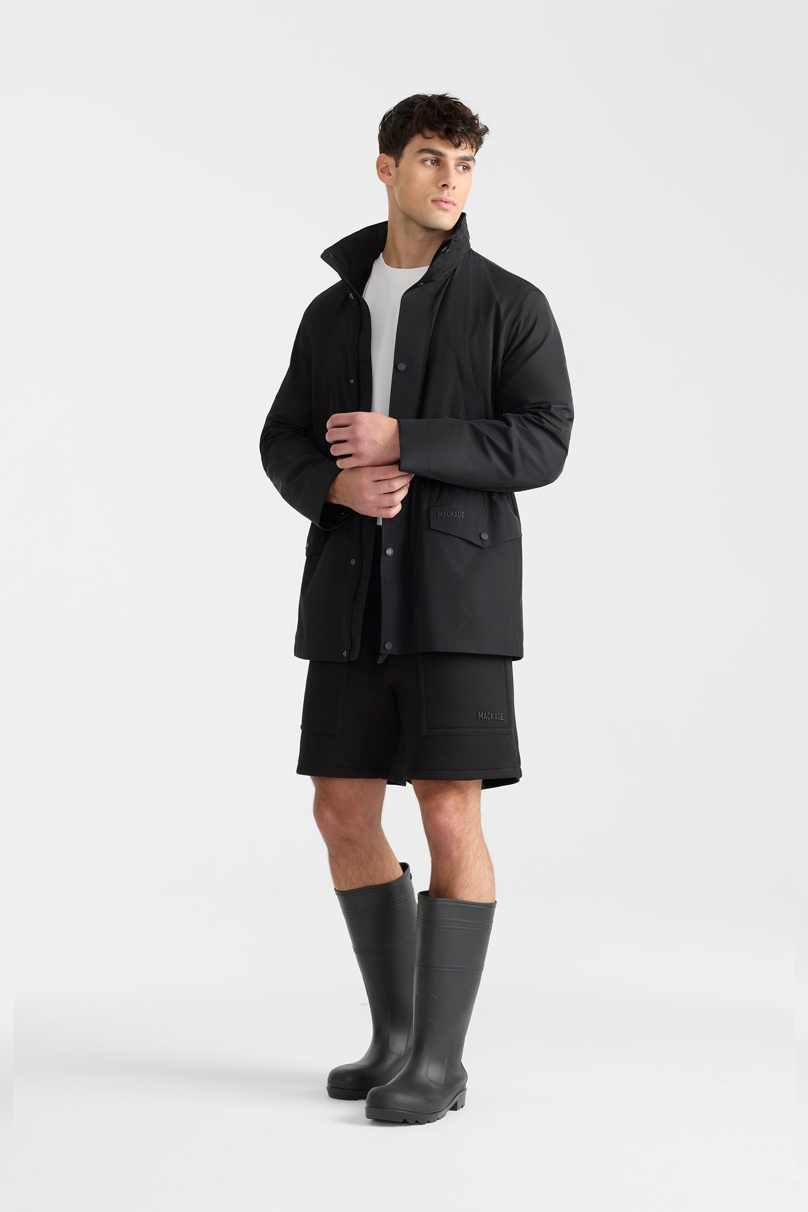 LIONEL Medium-Length Rain Jacket for Men | Mackage® US