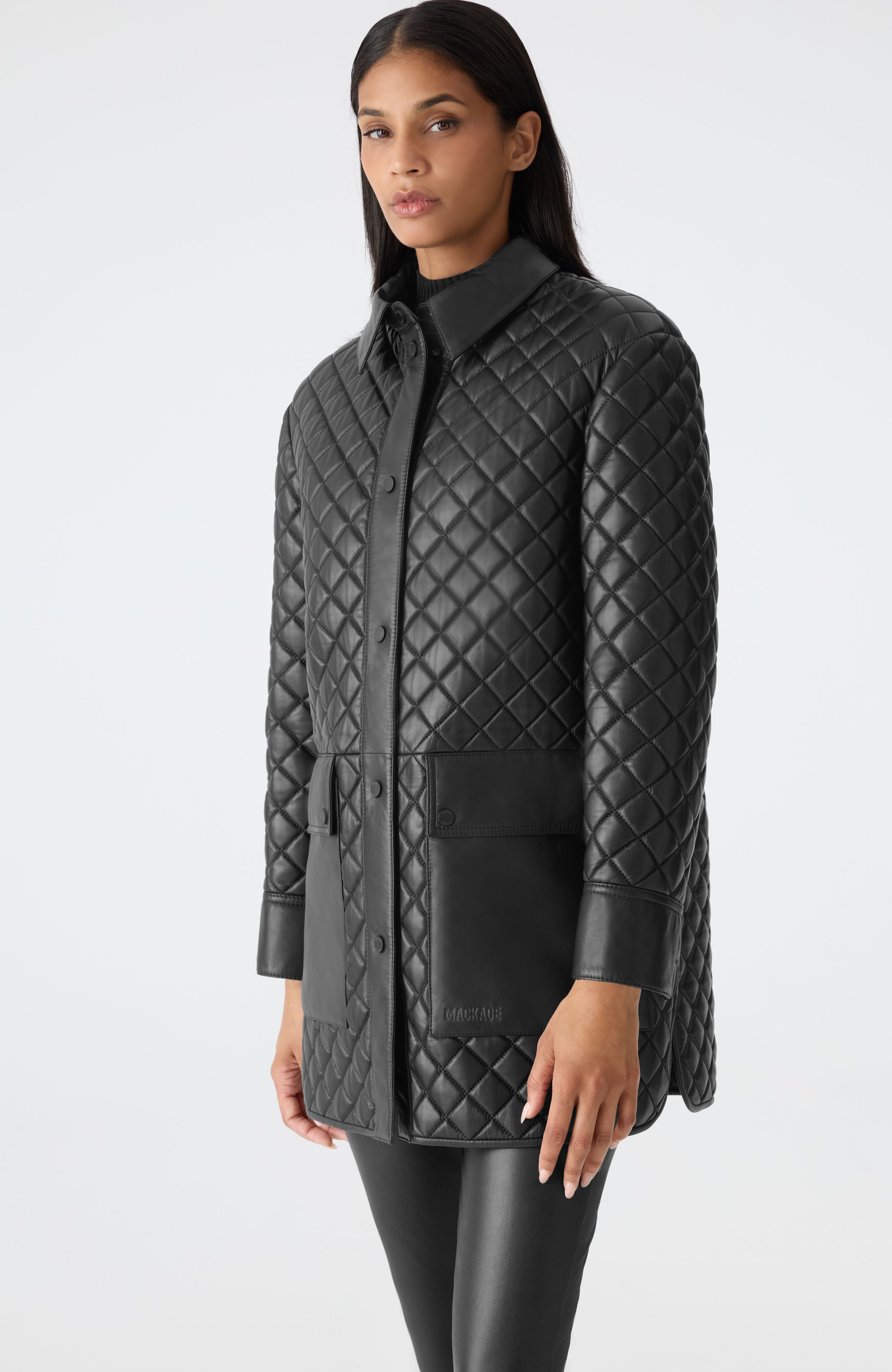 LITZY Quilted Leather Jacket with Hood for Women | Mackage® US LITZY Quilted Leather Jacket with Hood for Women | Mackage® US