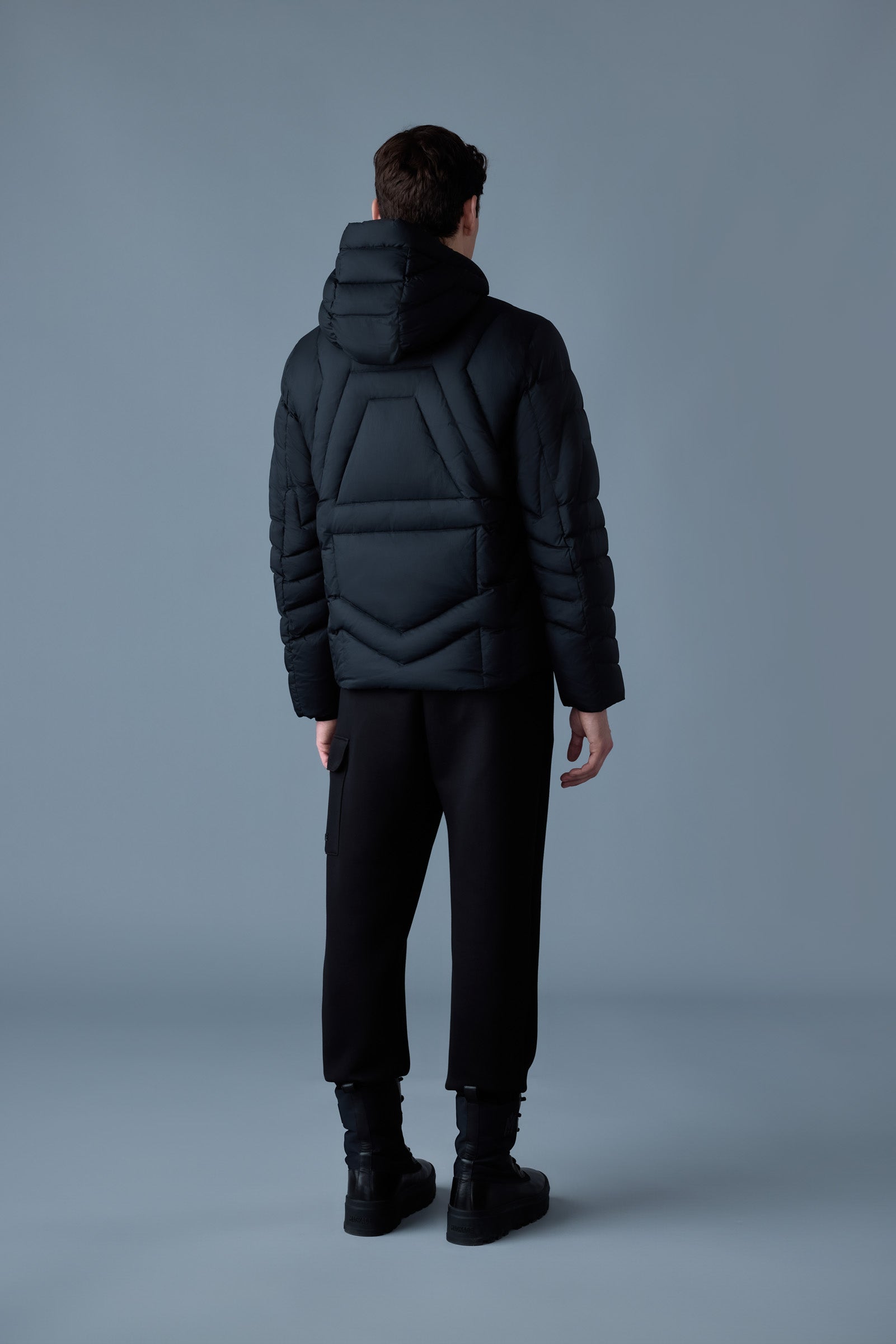 Luke, softwash geometrical channel quilt down jacket | Mackage® US