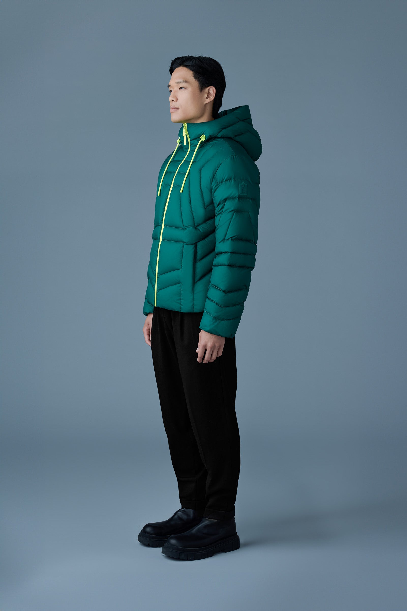 Luke, softwash geometrical channel quilt down jacket | Mackage® US