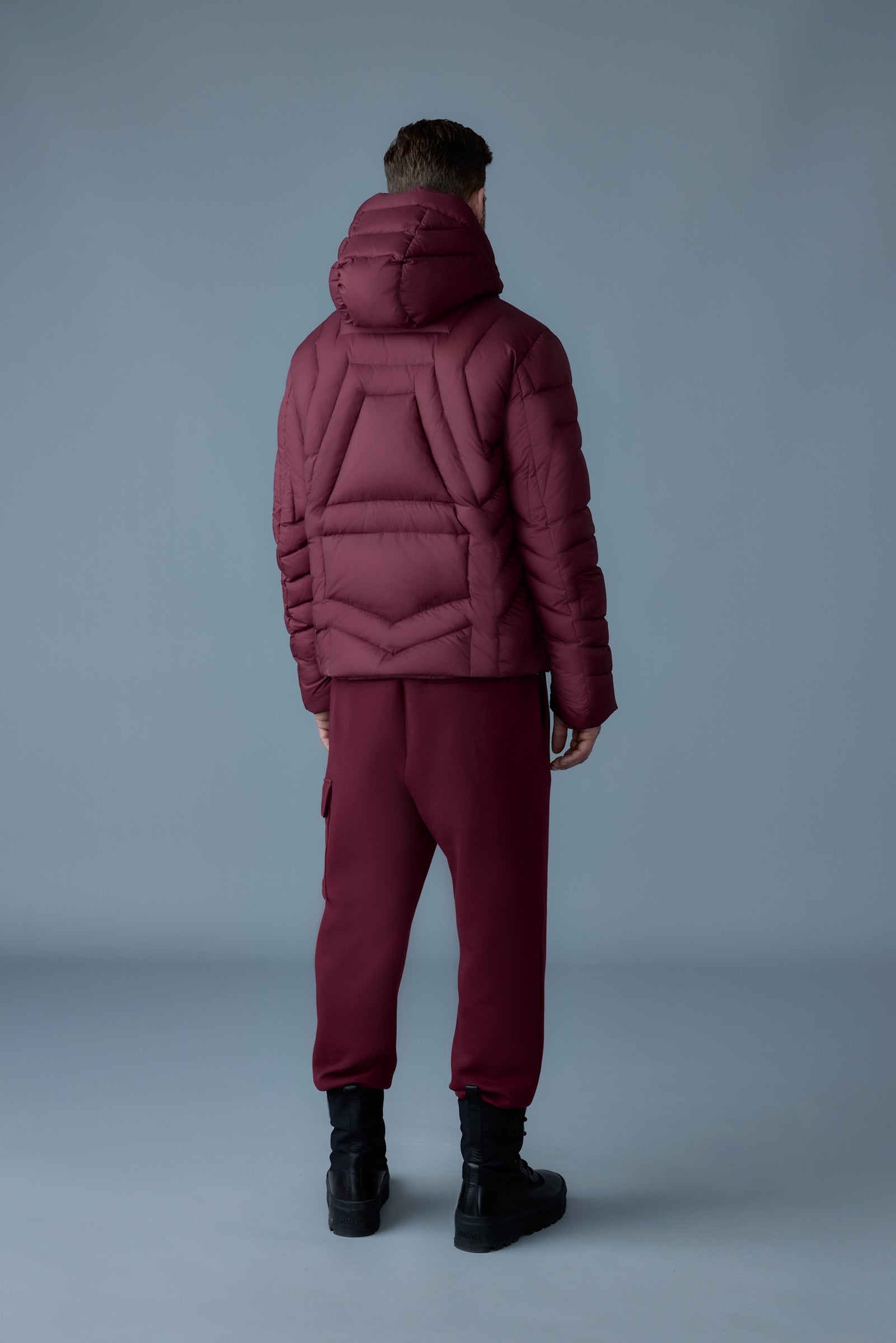 Luke, softwash geometrical channel quilt down jacket | Mackage® US