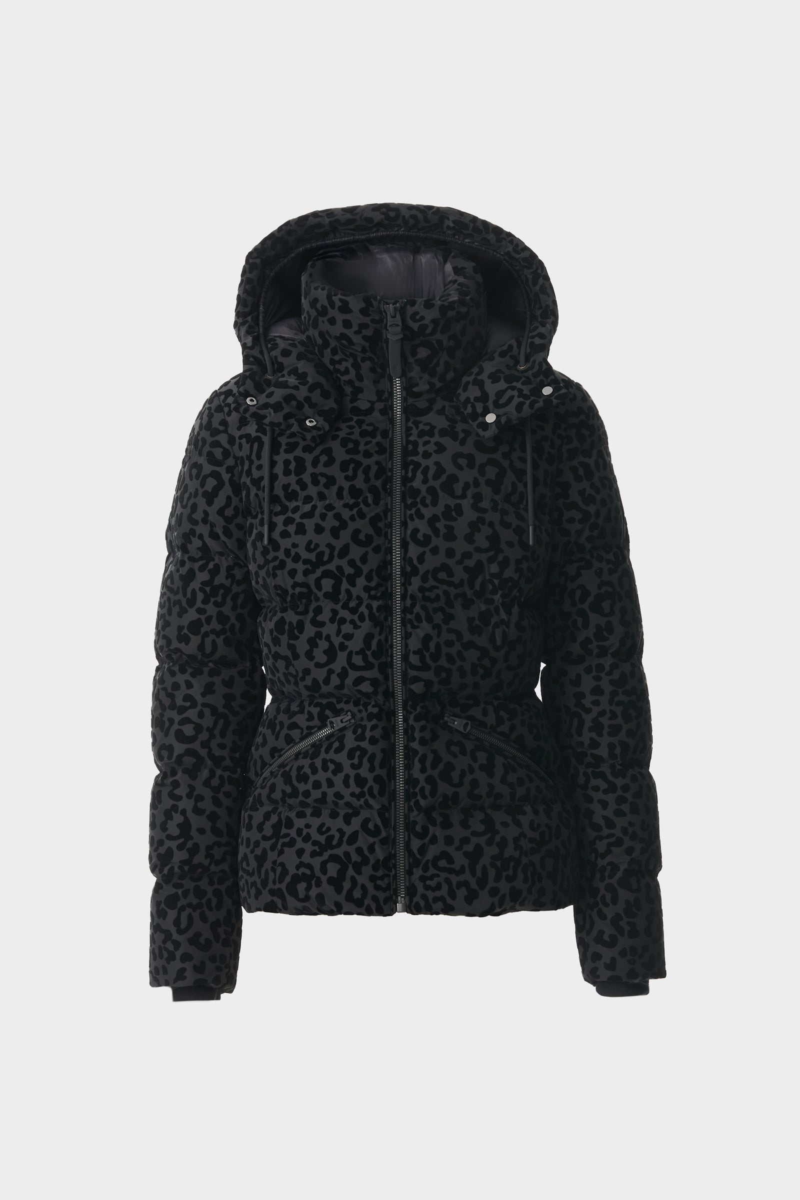 MADALYN-FLPZ Flocked Down Jacket With Removable Hood for Women