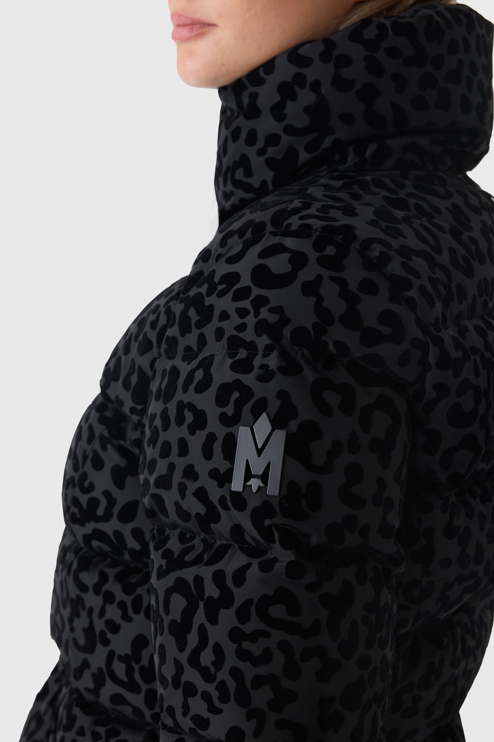 MADALYN-FLPZ Flocked Down Jacket With Removable Hood for Women