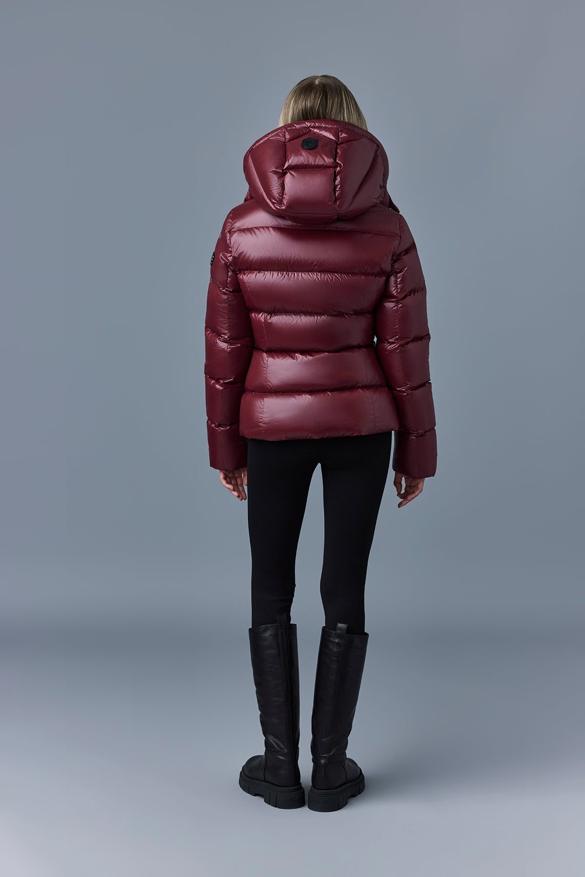 Madalyn, Lustrous light down jacket with hood for ladies