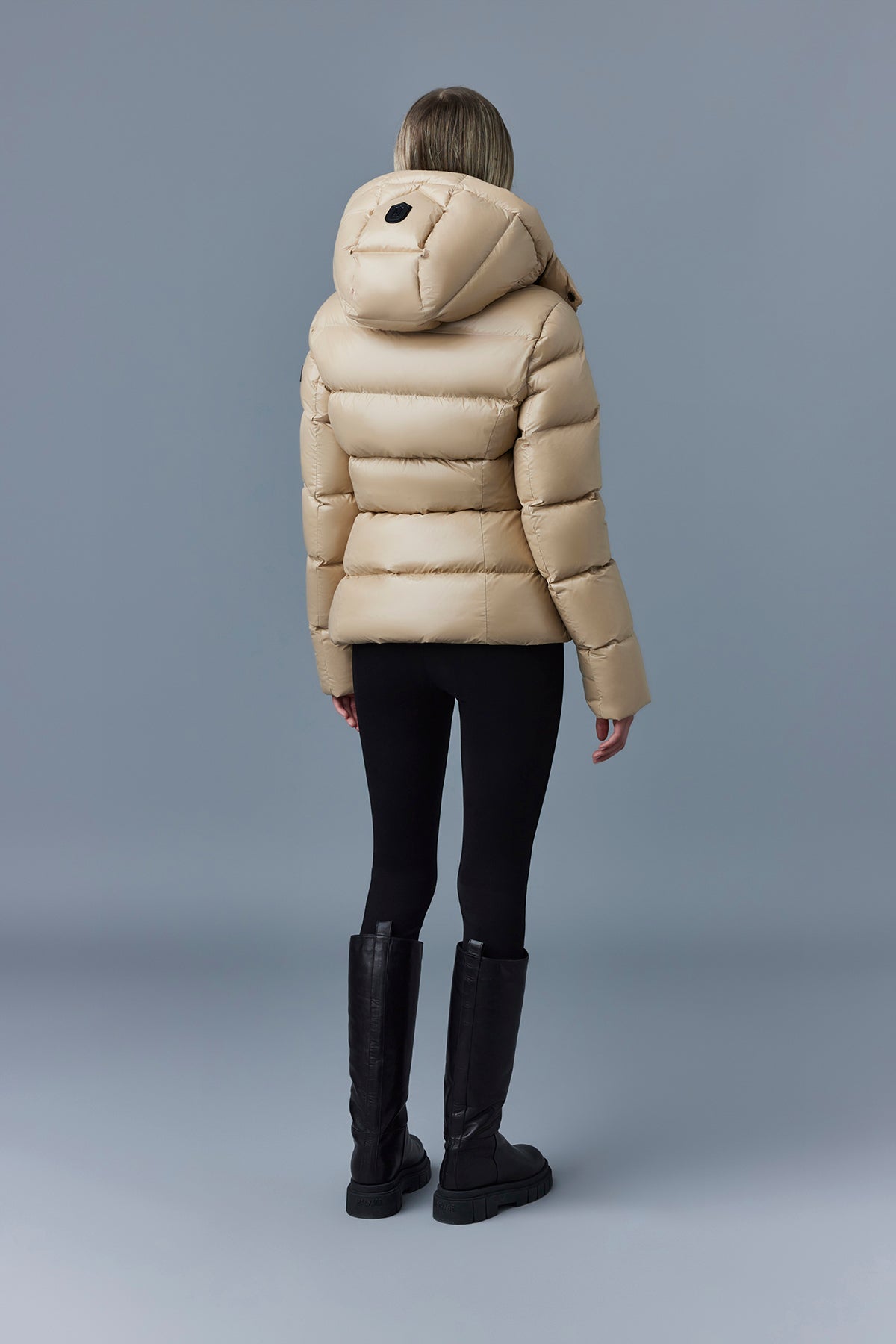 Madalyn, Lustrous light down jacket with hood for ladies | Mackage® US