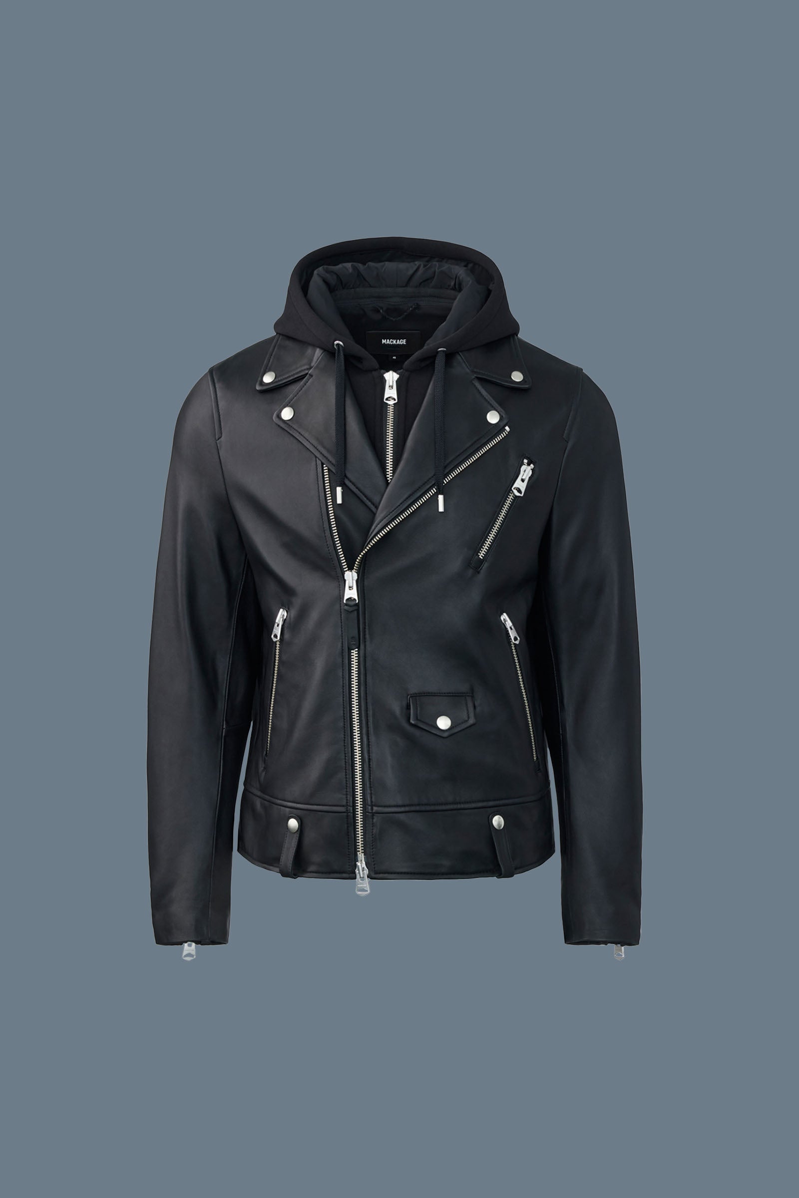 Magnus-Cn, 2-in-1 leather biker jacket | Mackage® US