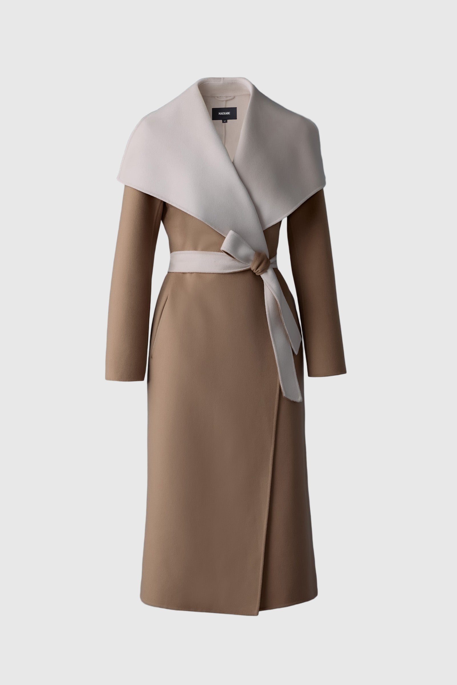 最終価格です⭐︎MACKAGE キャメル　メルトンコート MAI-CN Double-face wool wrap coat for Women | Mackage® US