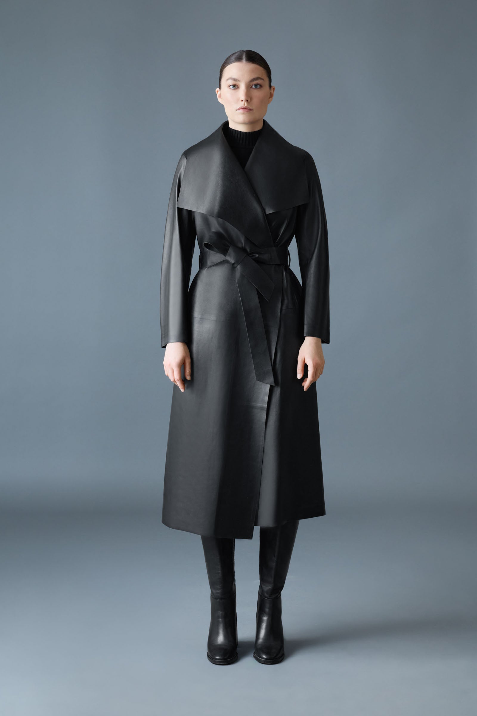 MAI-L Long Wool Wrap Coat for Women | Mackage® US