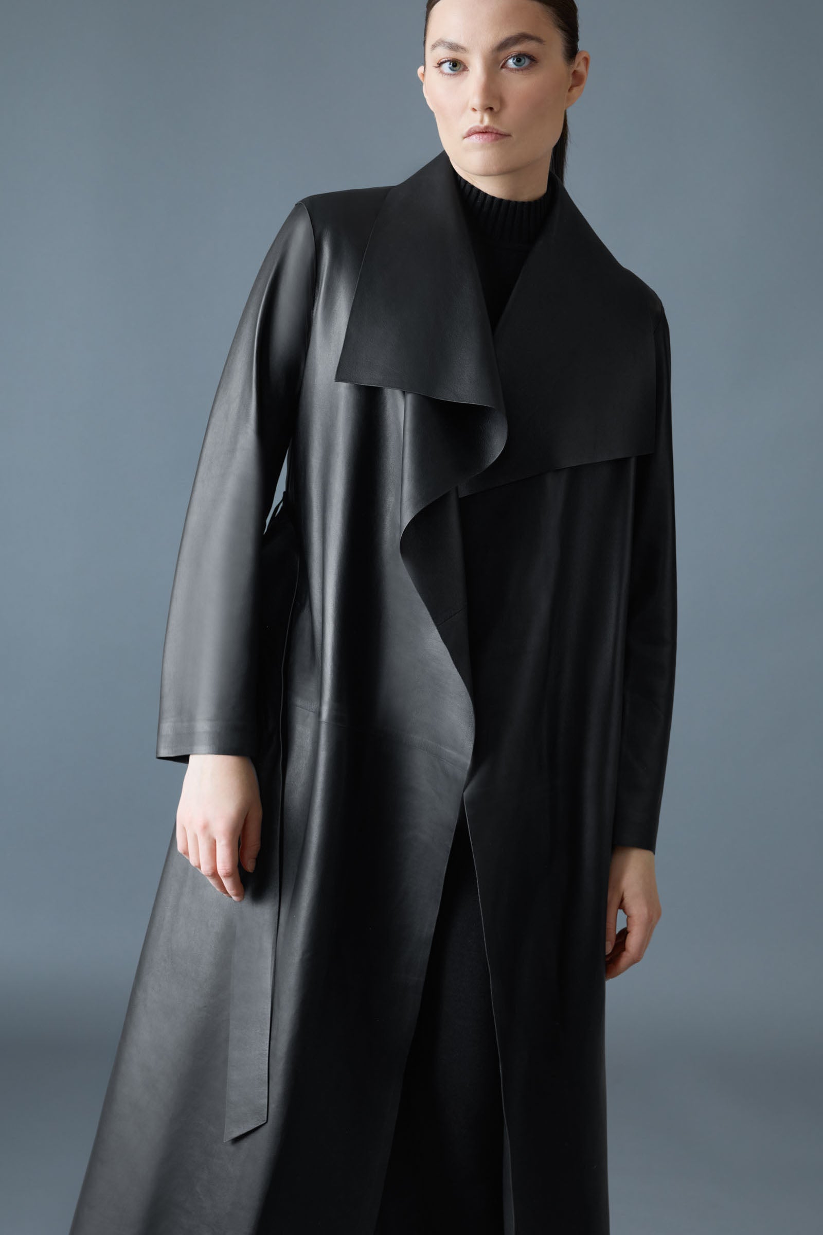 MAI-L Long Wool Wrap Coat for Women | Mackage US