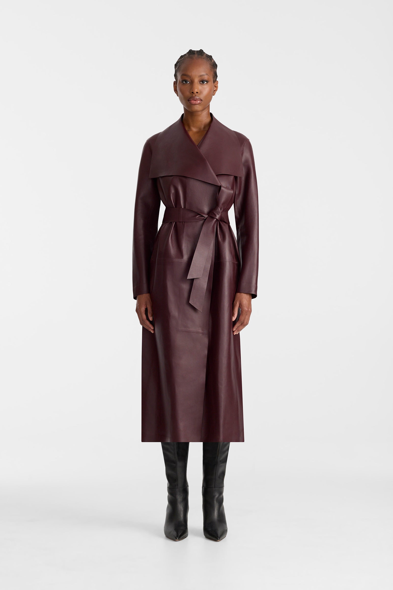 MAI-L Long Wool Wrap Coat for Women | Mackage® US