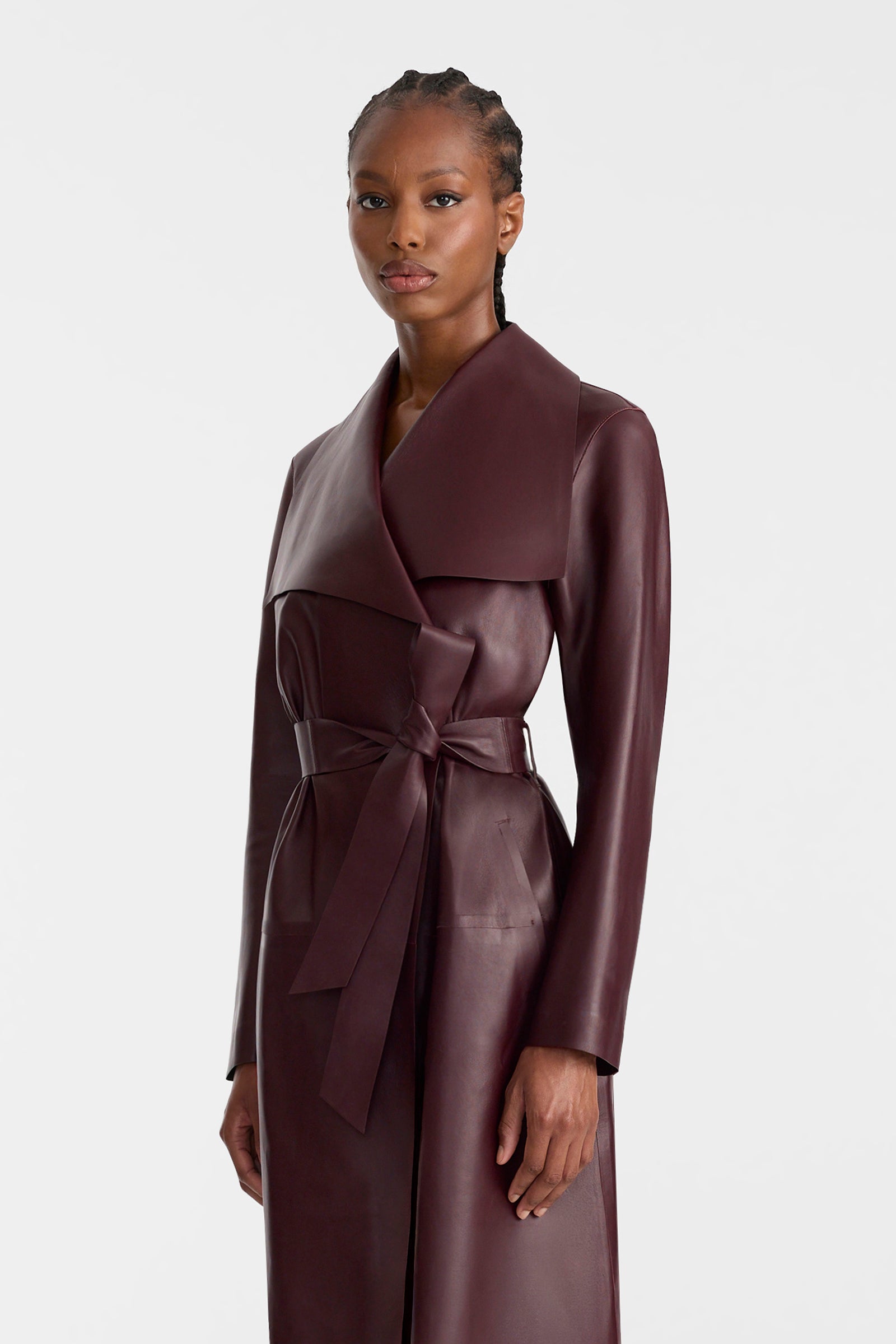 MAI-L Long Wool Wrap Coat for Women | Mackage® US