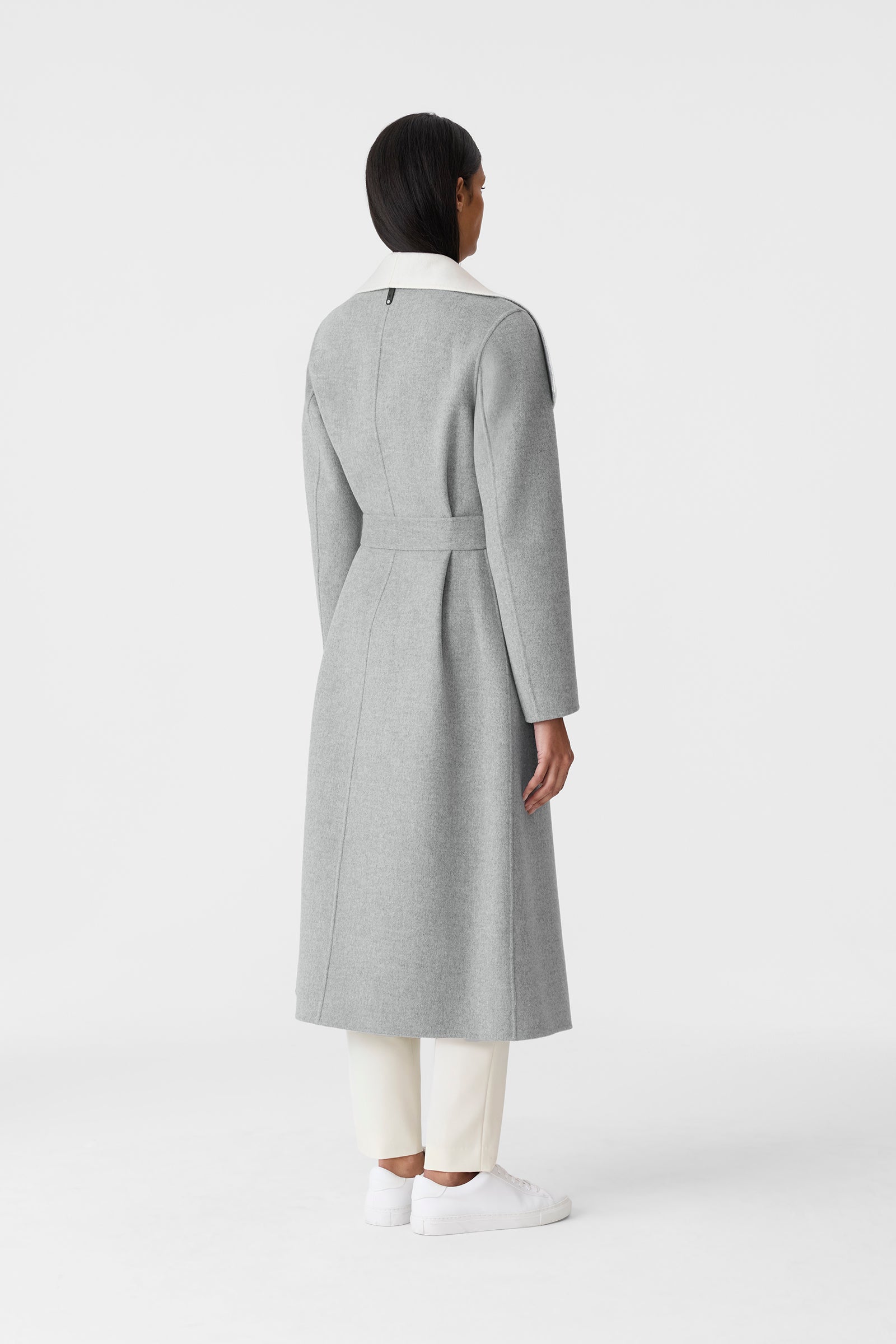 MAI Double-face wool wrap coat for Women | Mackage® US