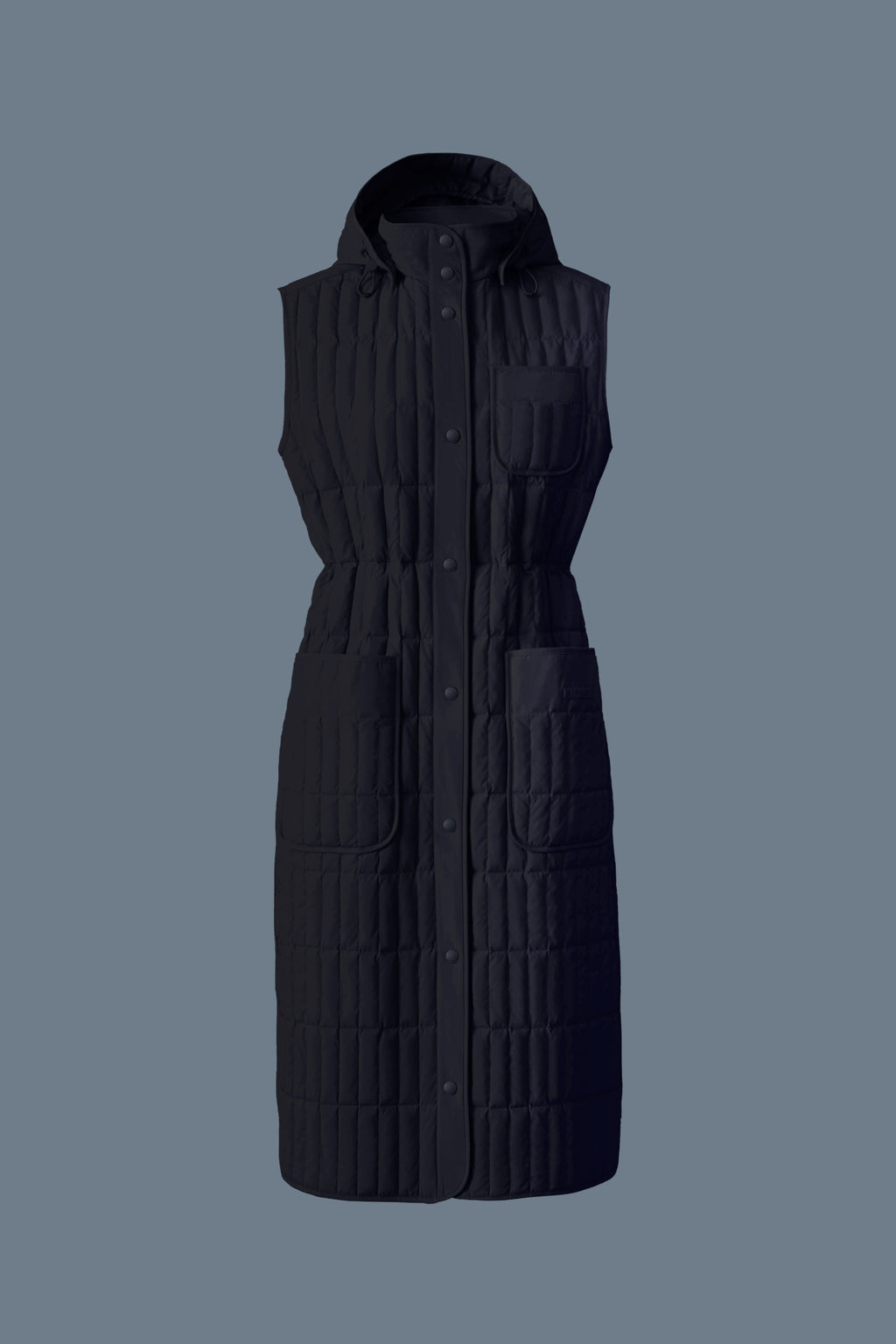 Makana, Recycled Down Long Vest | Mackage® US