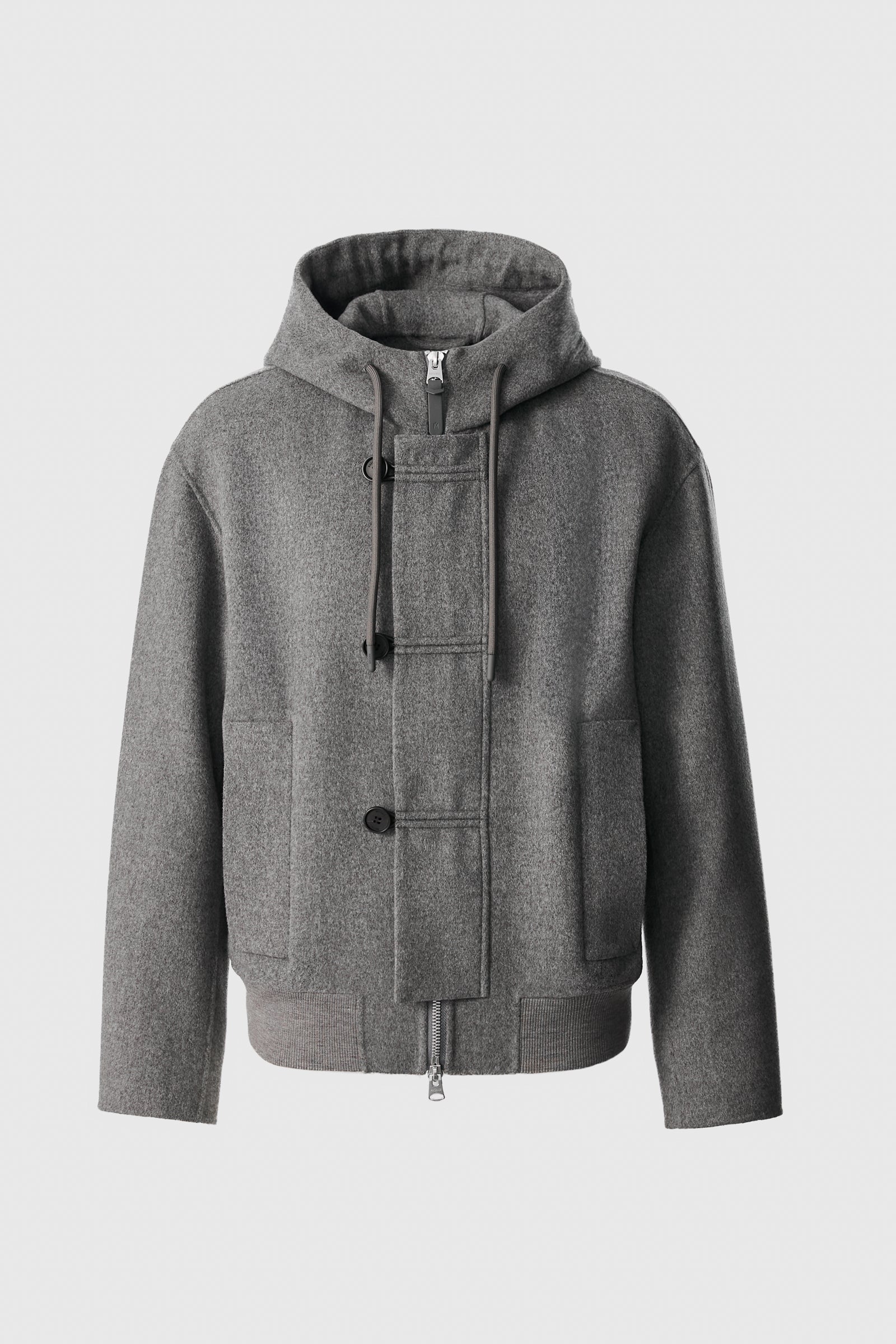Malik, Double-Face Wool Hooded Jacket | Mackage® US
