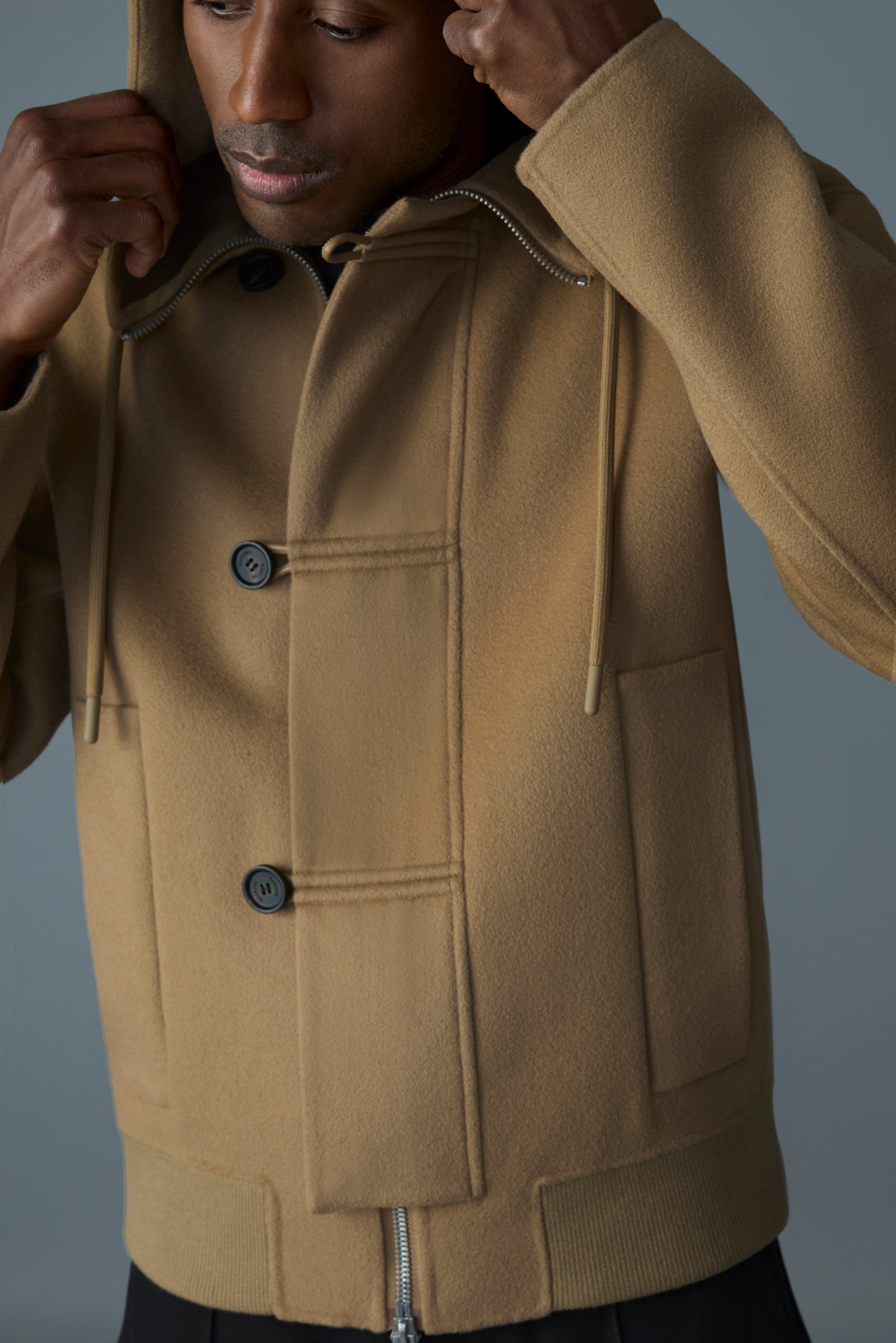 MALIK - Double-Face Wool Hooded Jacket for Men | Mackage® US