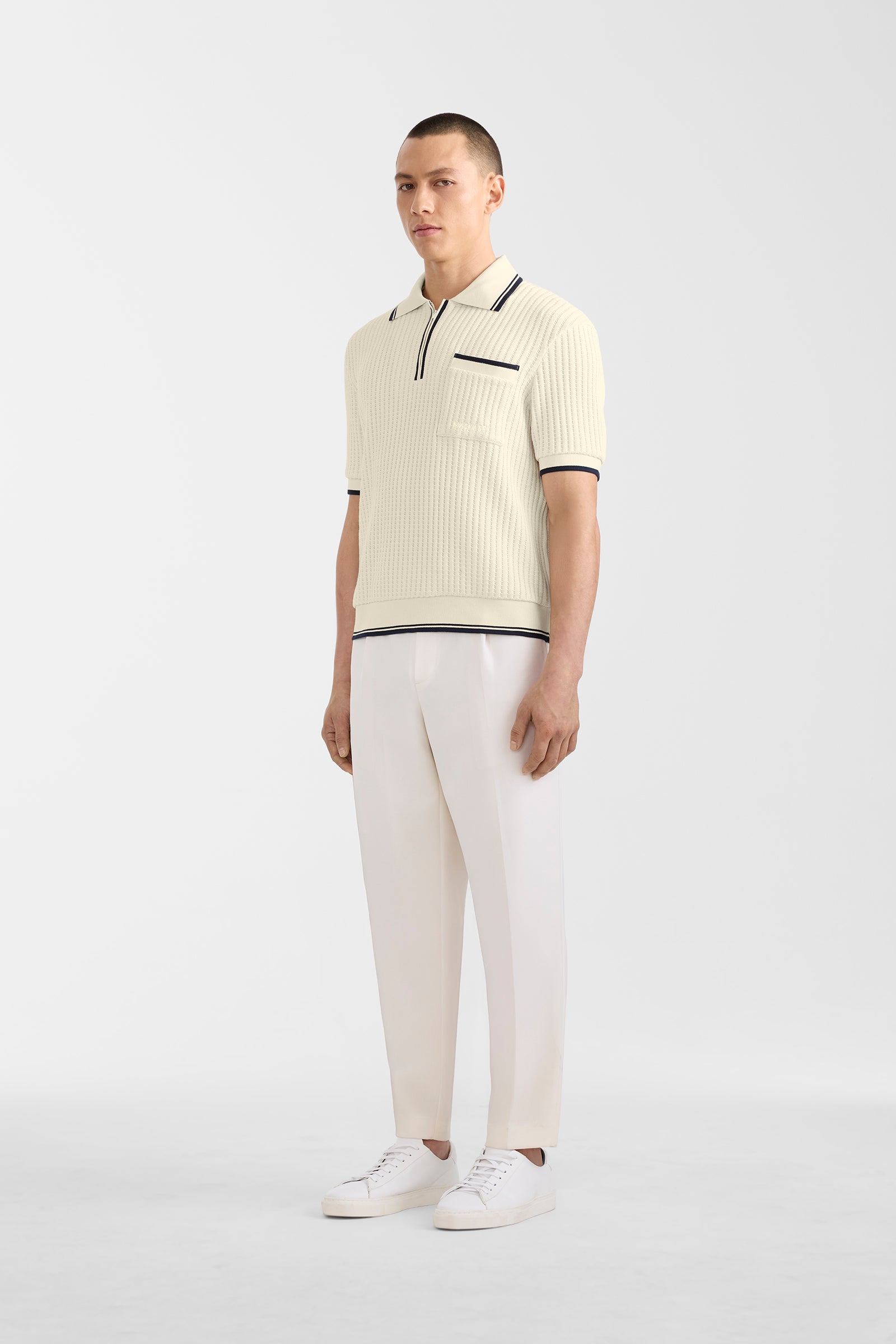 MARTIN-Z pleated wool pants with elasticized waist for Men