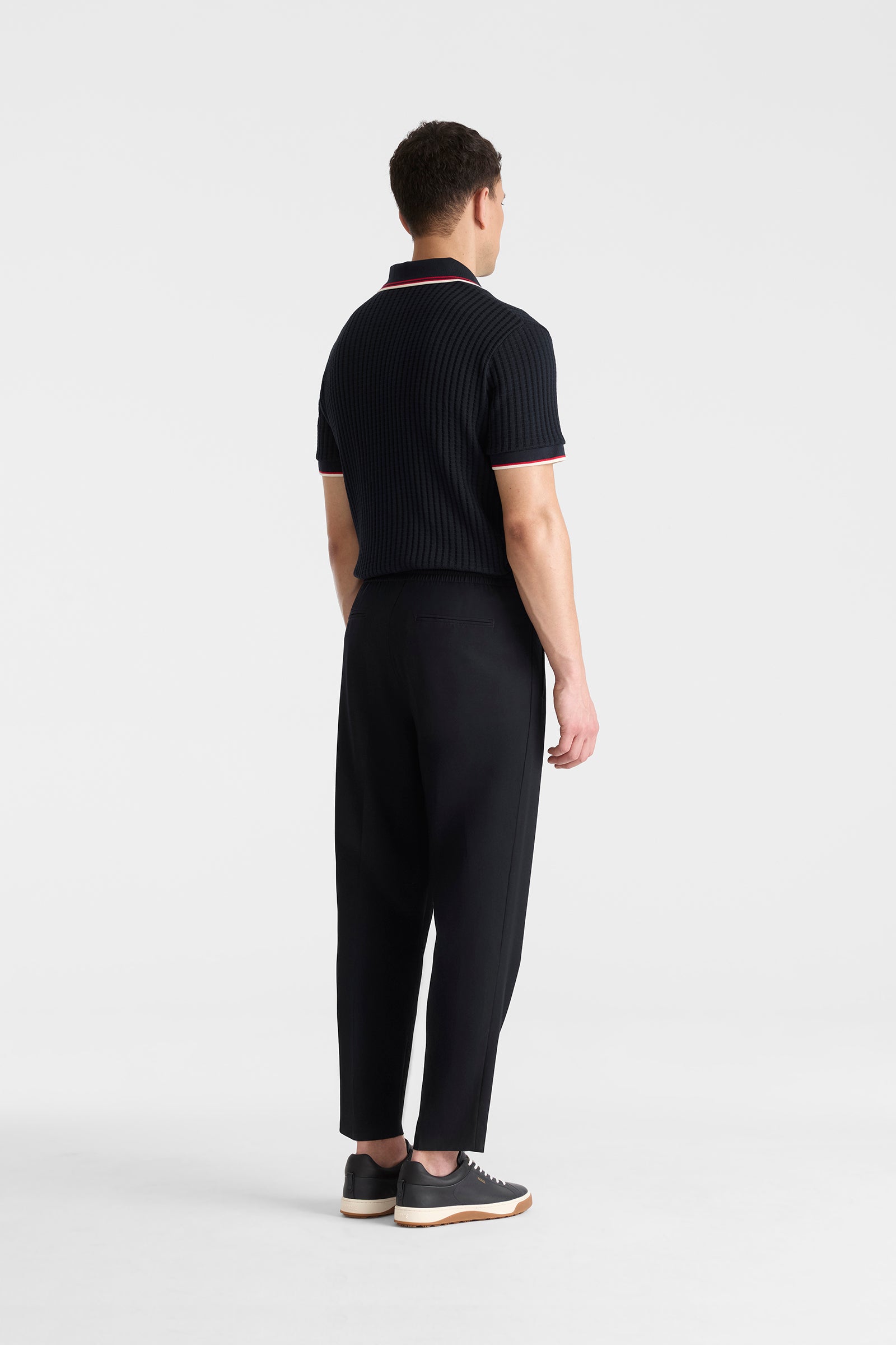 MARTIN-Z pleated wool pants with elasticized waist for Men