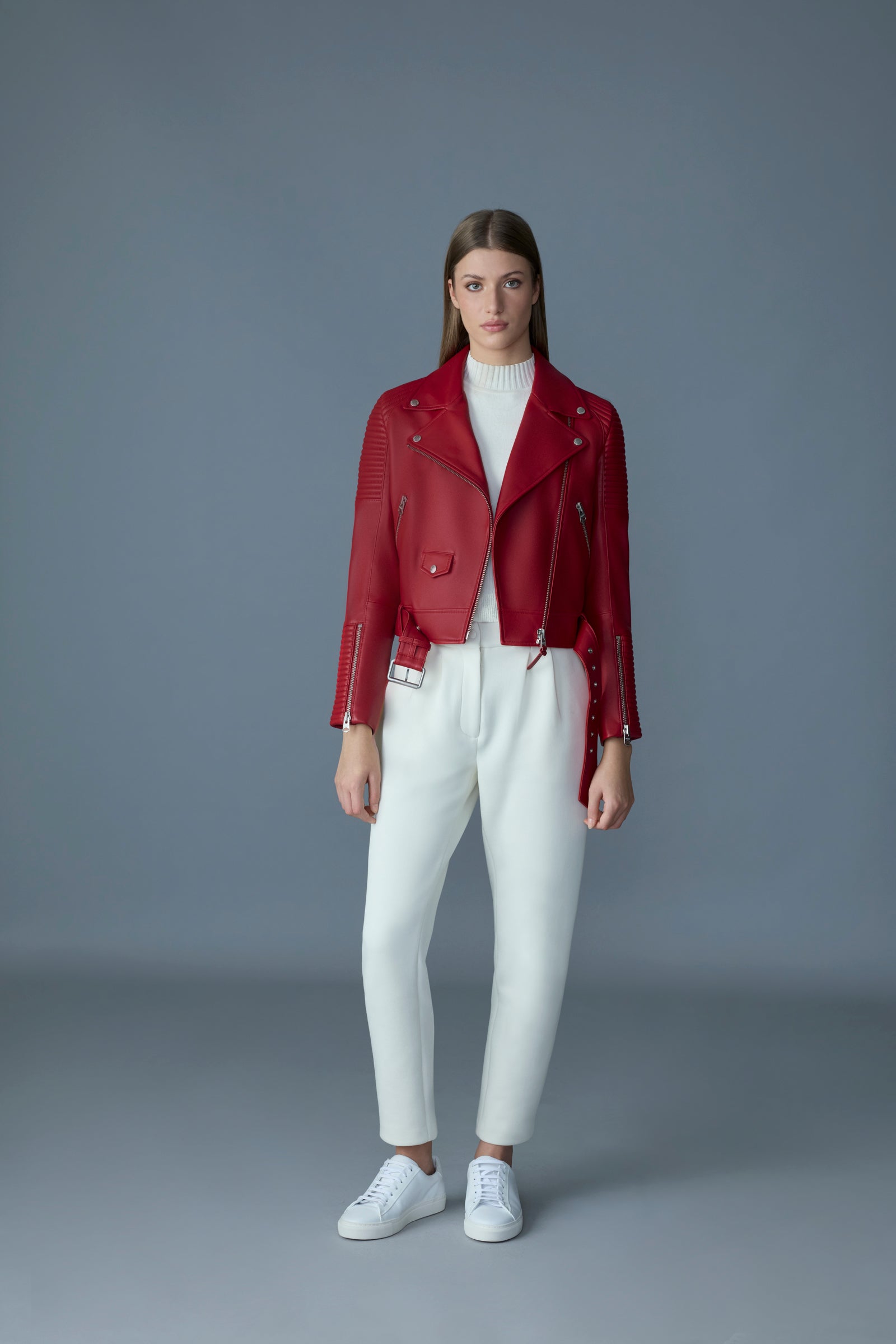 Masina - Zip-Vent Leather Jacket | Mackage® US