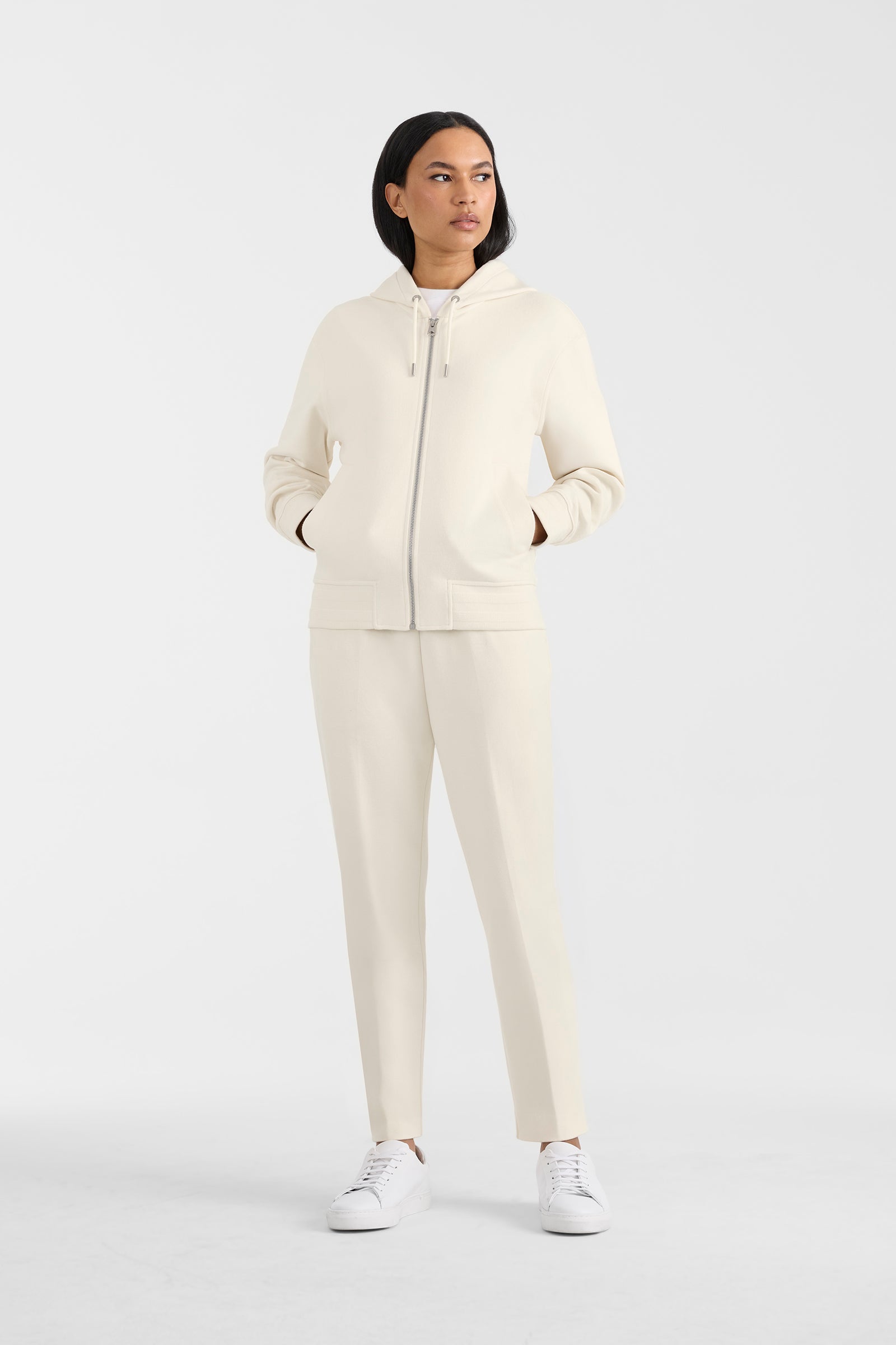 MATEA-K Brushed Knit Zip Hoodie for Women | Mackage® US