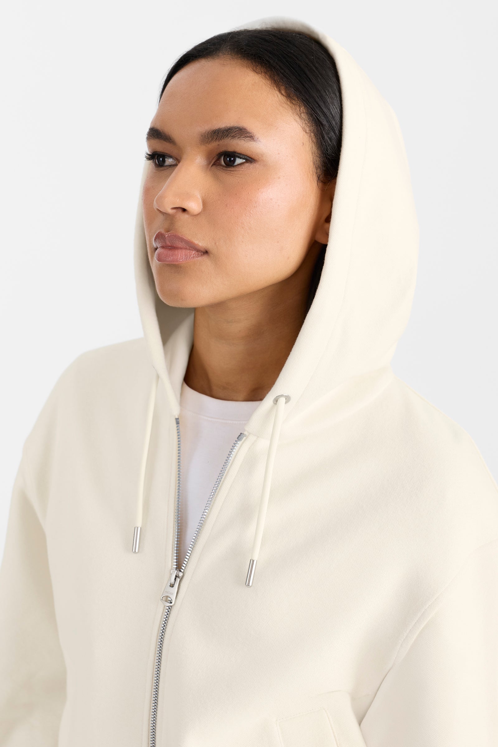 MATEA-K Brushed Knit Zip Hoodie for Women | Mackage® US