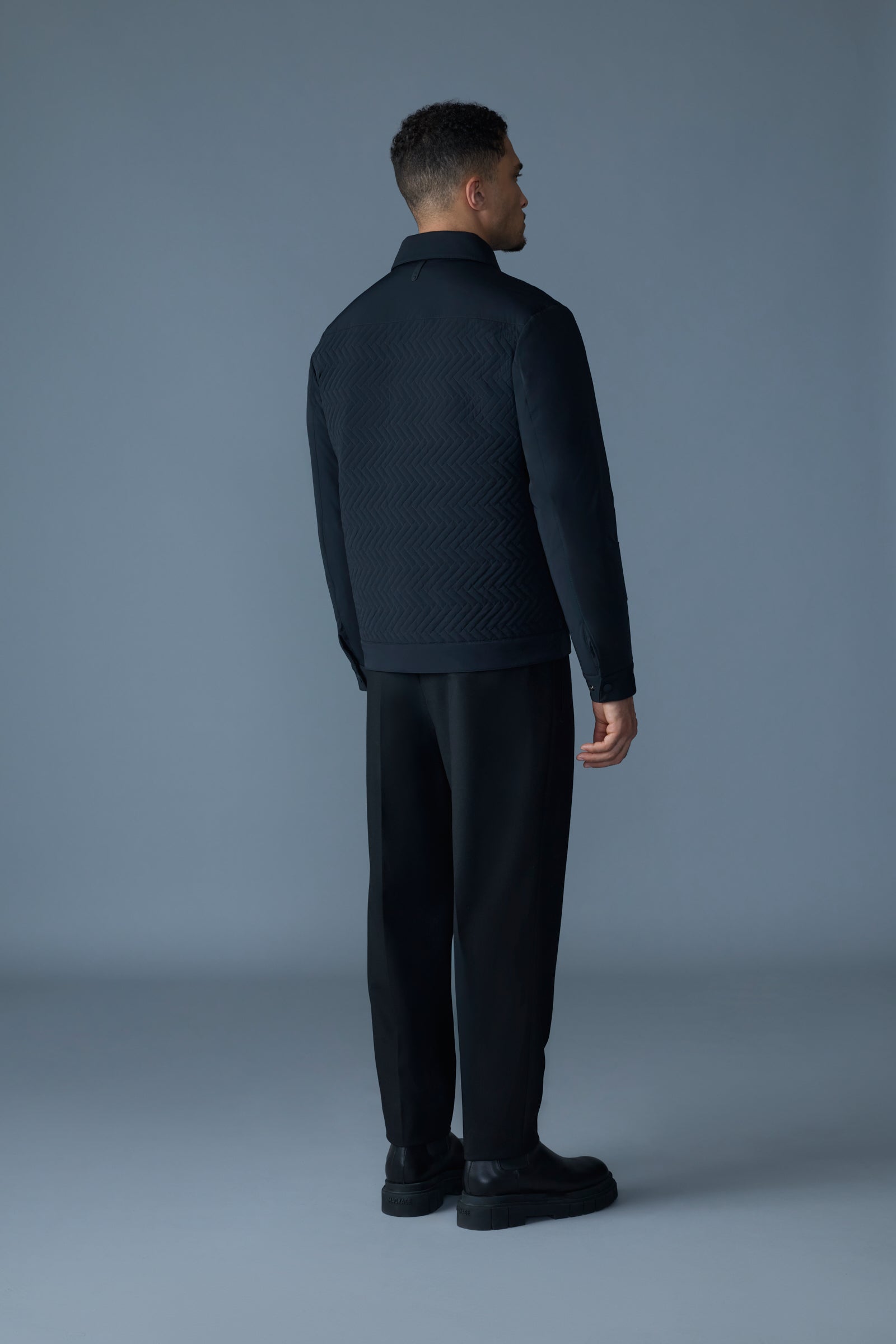 MAXWELL Quilted Down Shirt Jacket for Men Mackage US