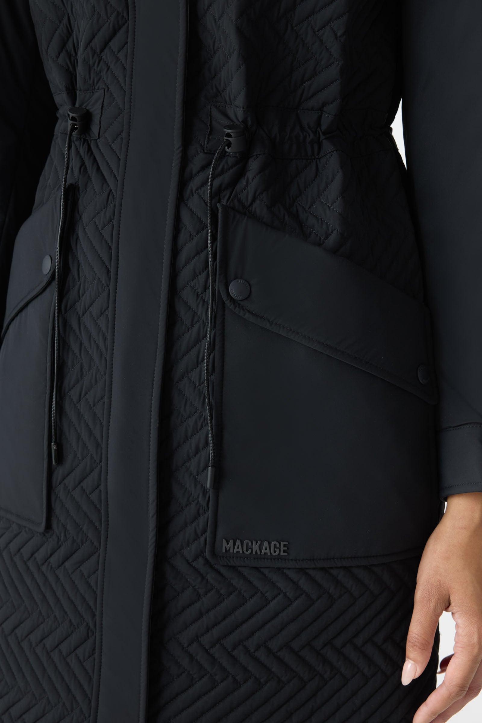 最終値下 é zipper quilting long down coat gr NAOLIN Long Down Quilted Coat for Women | Mackage US