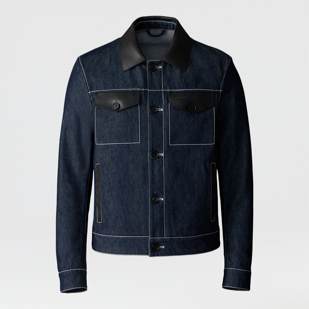 クールで素敵【Mackage】NASH-DNM デニムトラッカージャケット NASH-DNM Denim Trucker Jacket for Men | Mackage US