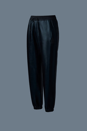 Nev-M, metallic finish double-face jersey sweatpants