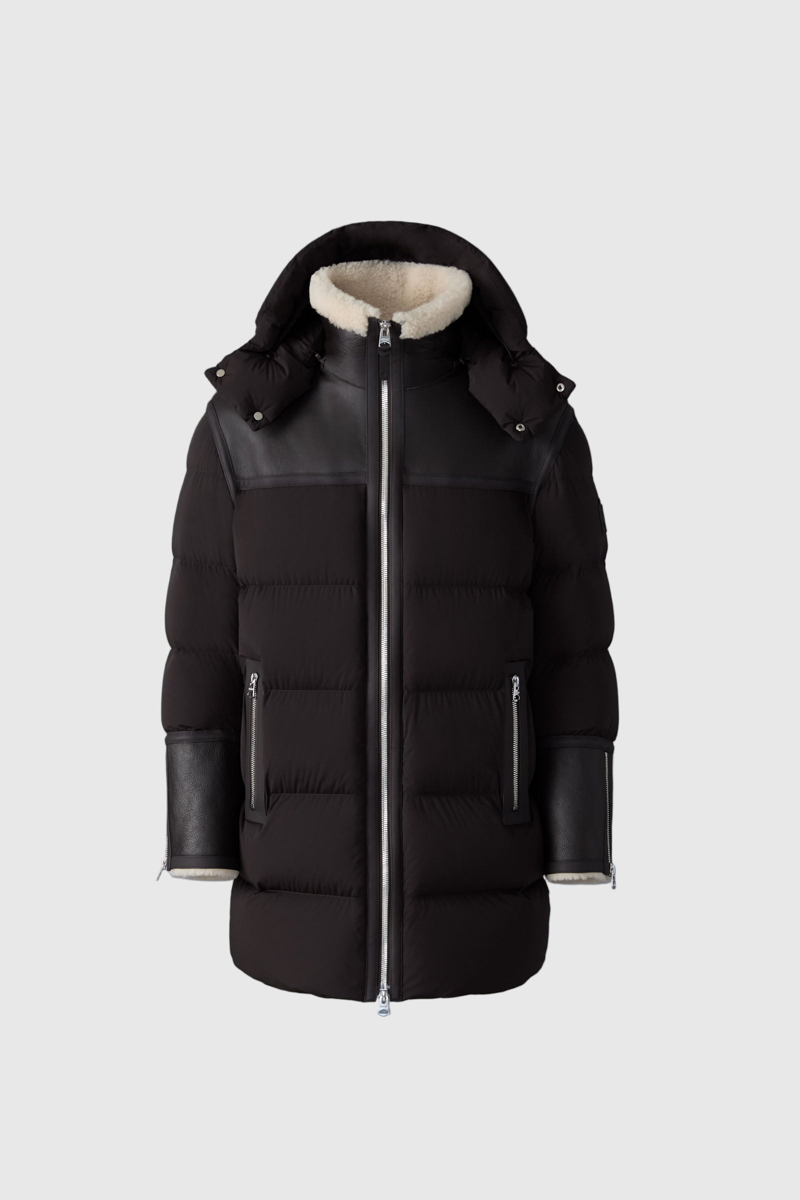 NICHOLAS Down Mixed-Media Parka with Shearling Collar for Men