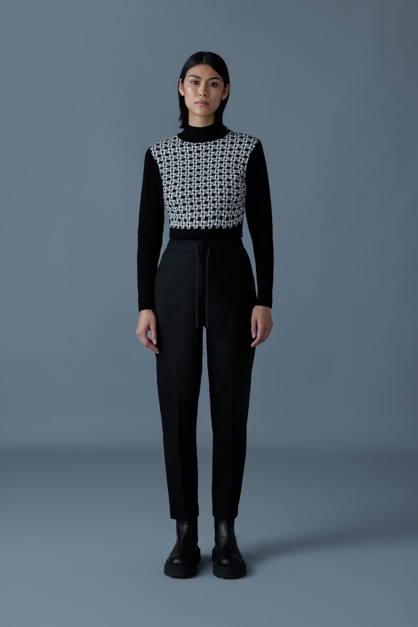 NIDYA-Z straight pleated pants for Women | Mackage® US