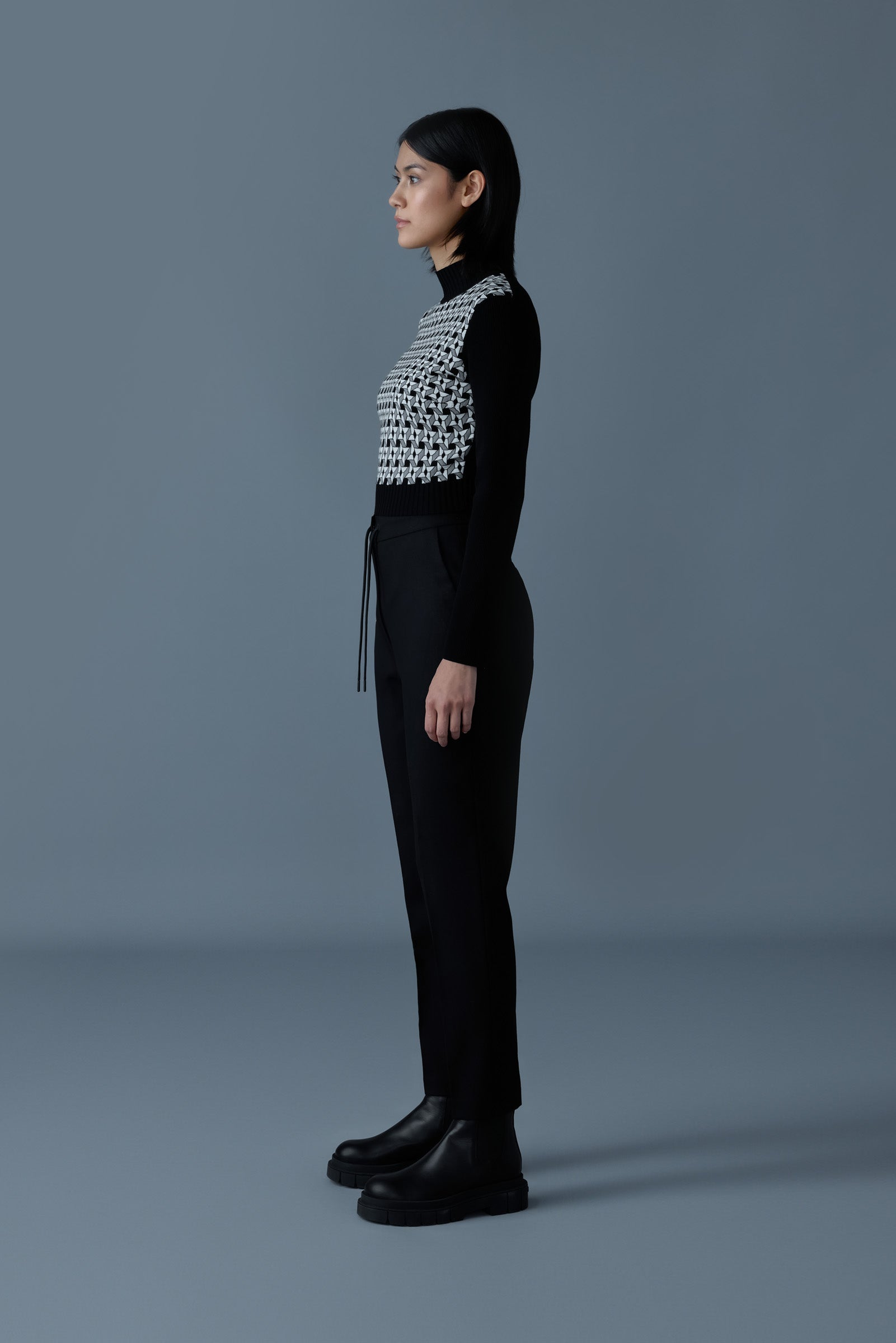 NIDYA-Z straight pleated pants for Women | Mackage® US