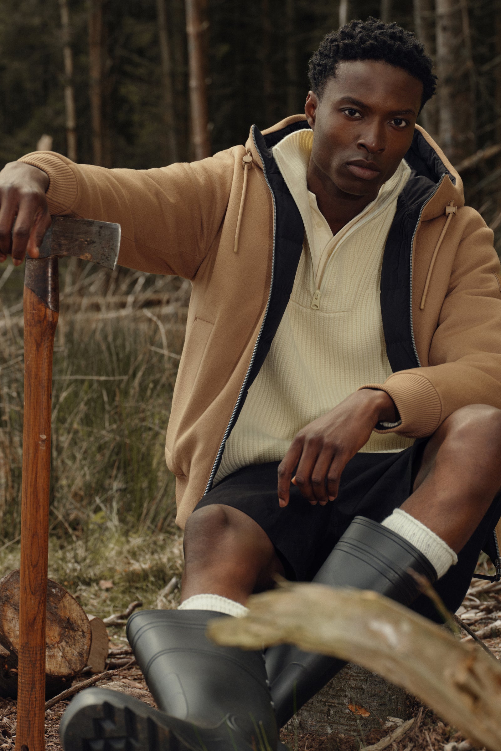 NIKO Reversible hooded wool down jacket for Men | Mackage® US
