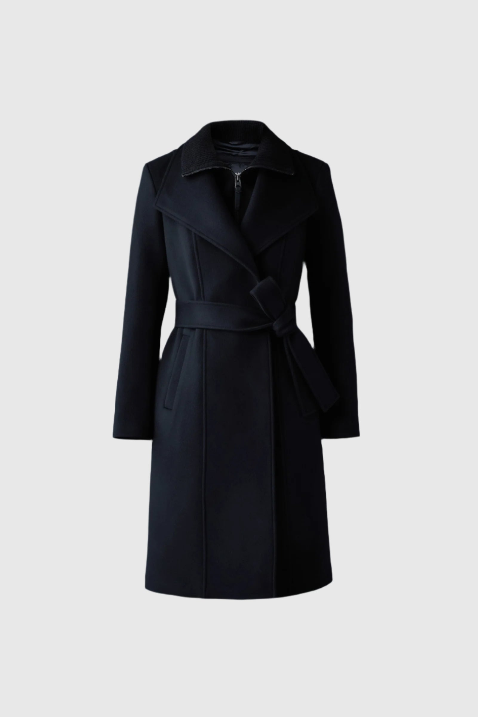 Mackage Norita-z 2-in-1 Double Face Wool Coat With Sash