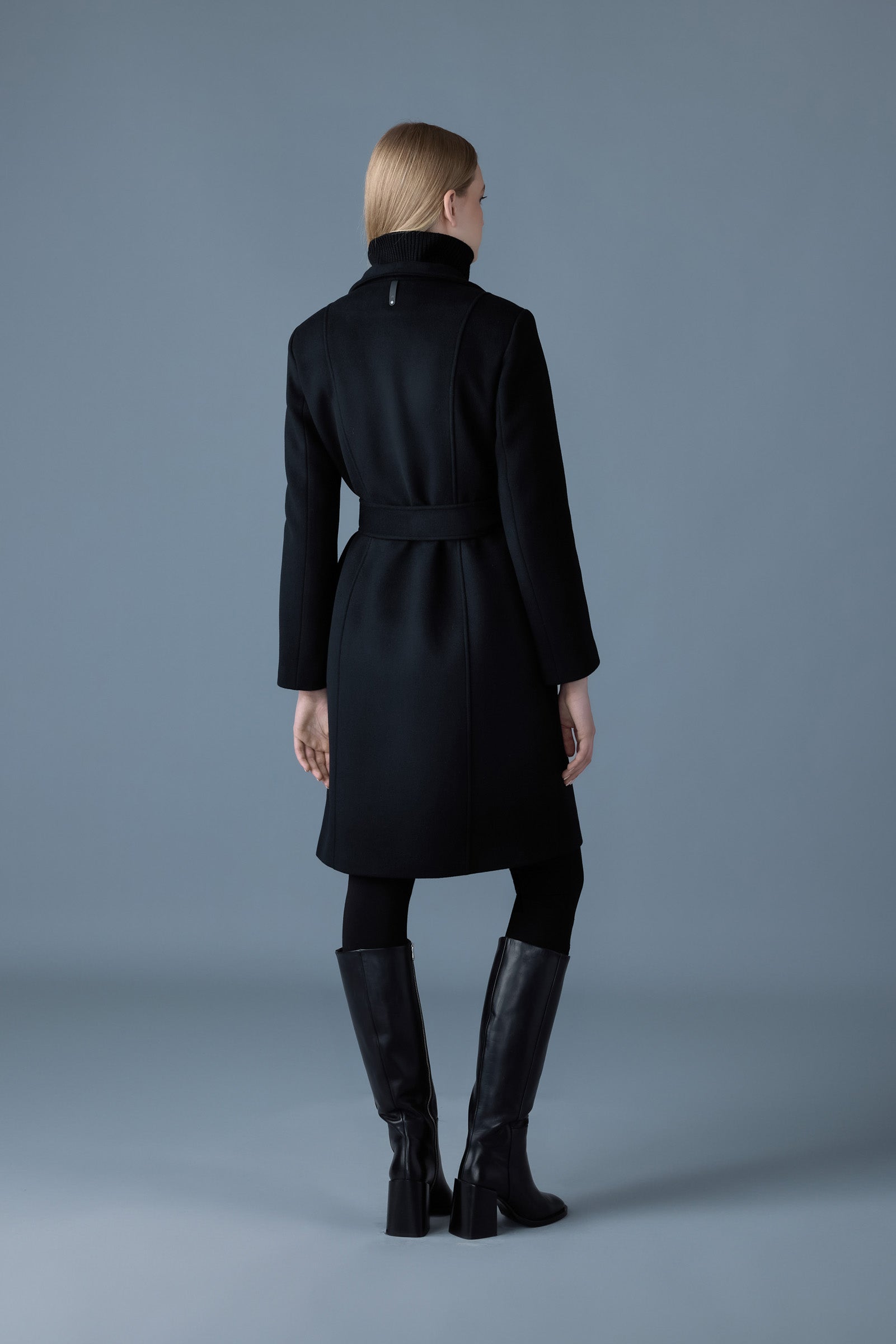 NORITA-Z 2-in-1 double face wool coat with sash for Women | Mackage US