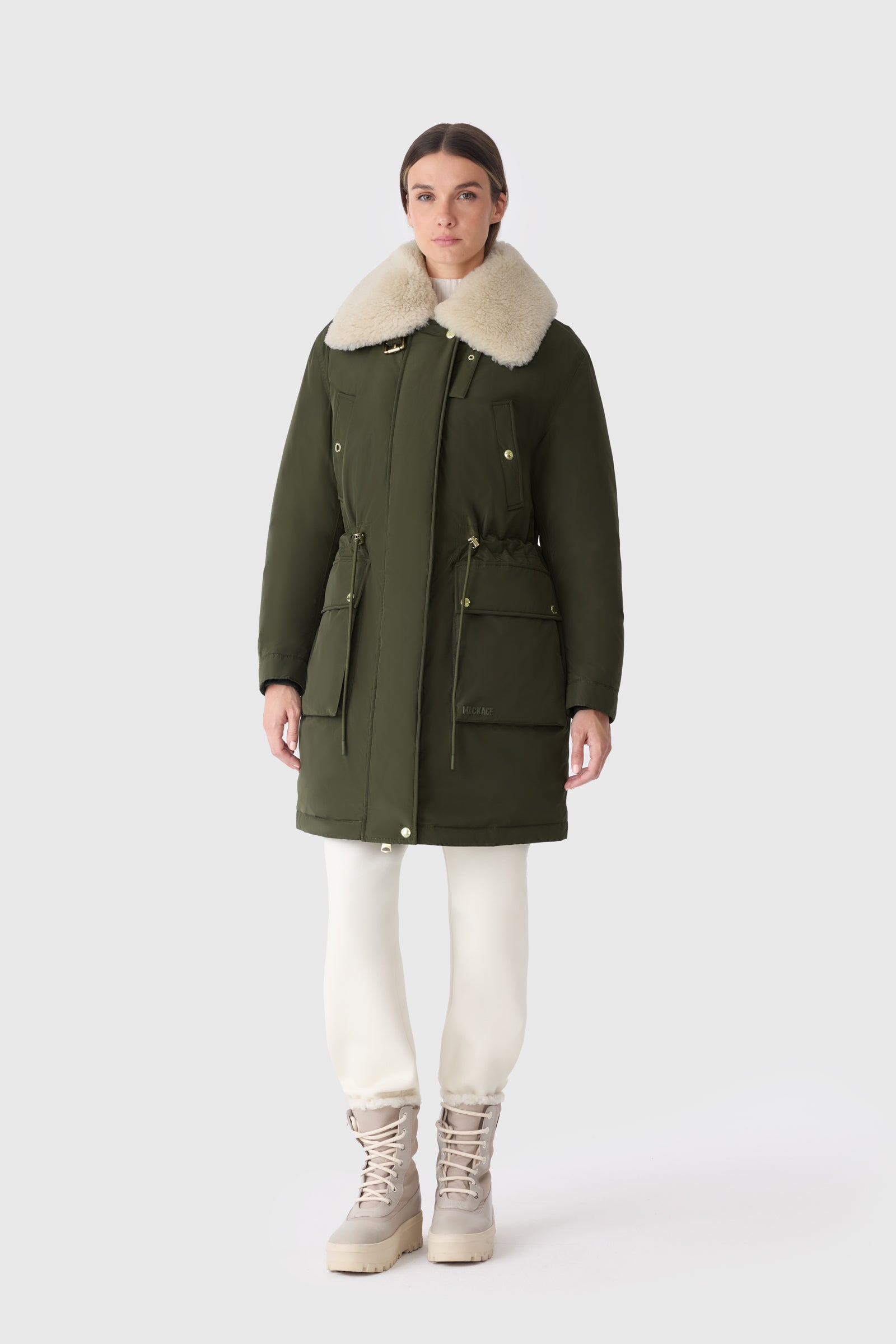 NOVA 3-in-1 Down Coat - removable Inner Layer & Shearling Collar