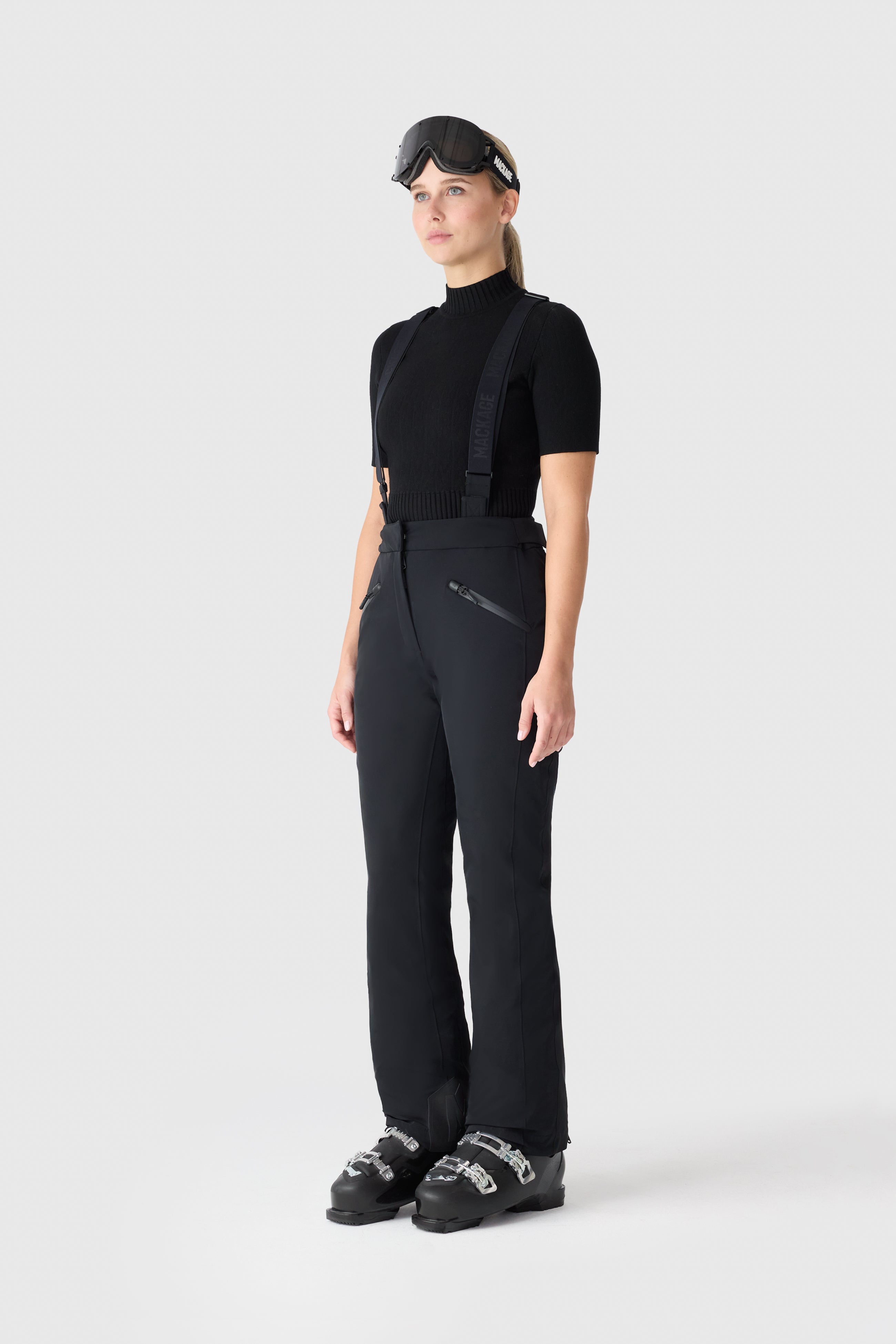 NYOMI-R Ski pant with removable suspenders for Women | Mackage US