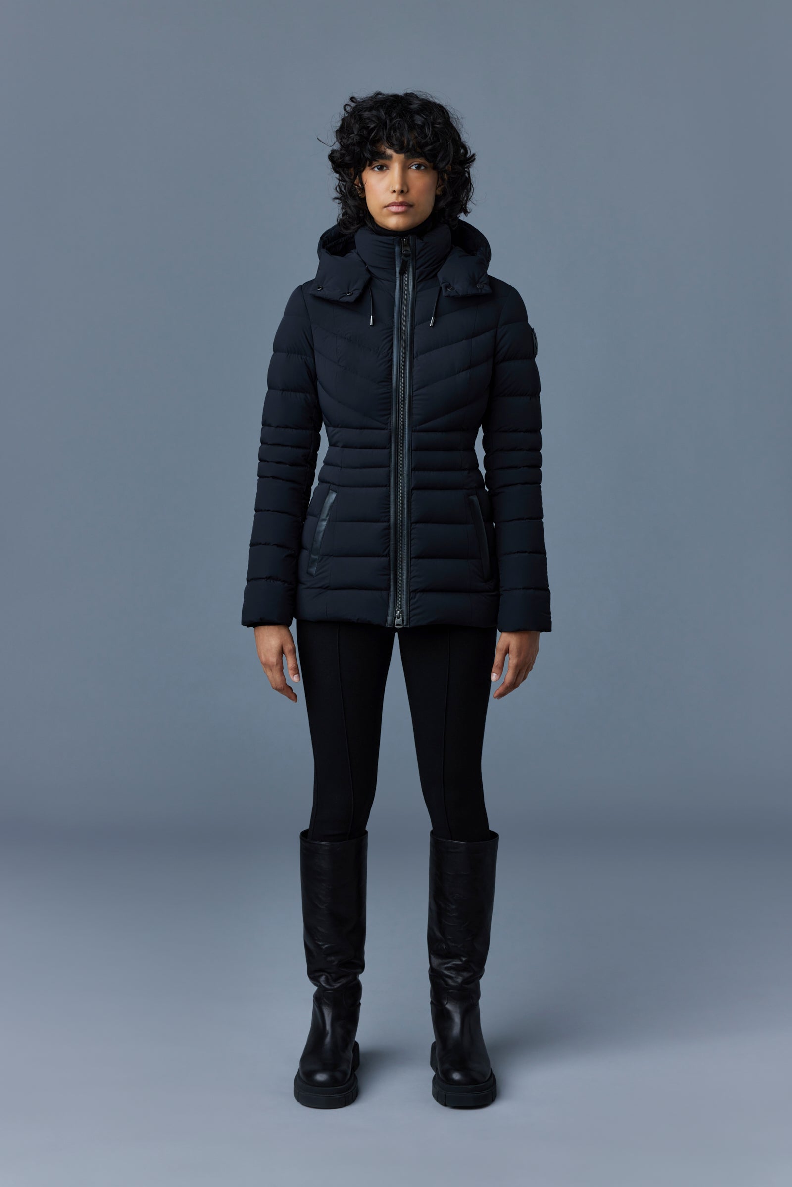 PATSY-NFRZ Down jacket with hood for Women | Mackage® US