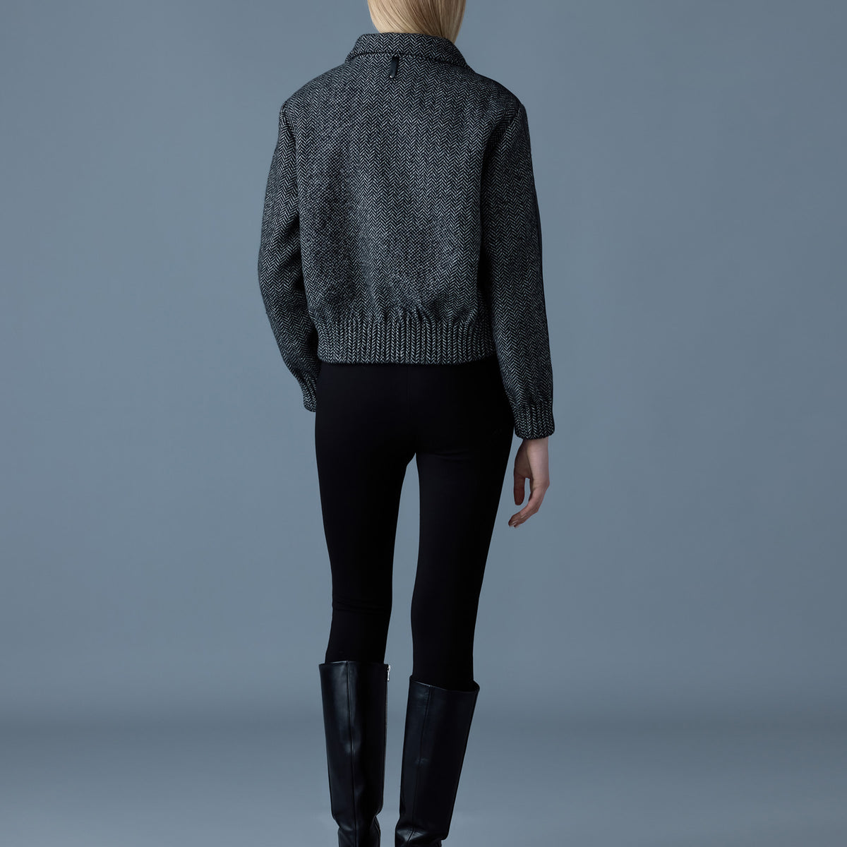 【Mackage】PATTY レザーディテール付き ウールジャケット Mackage】PATTY レザーディテール付き ウールジャケット