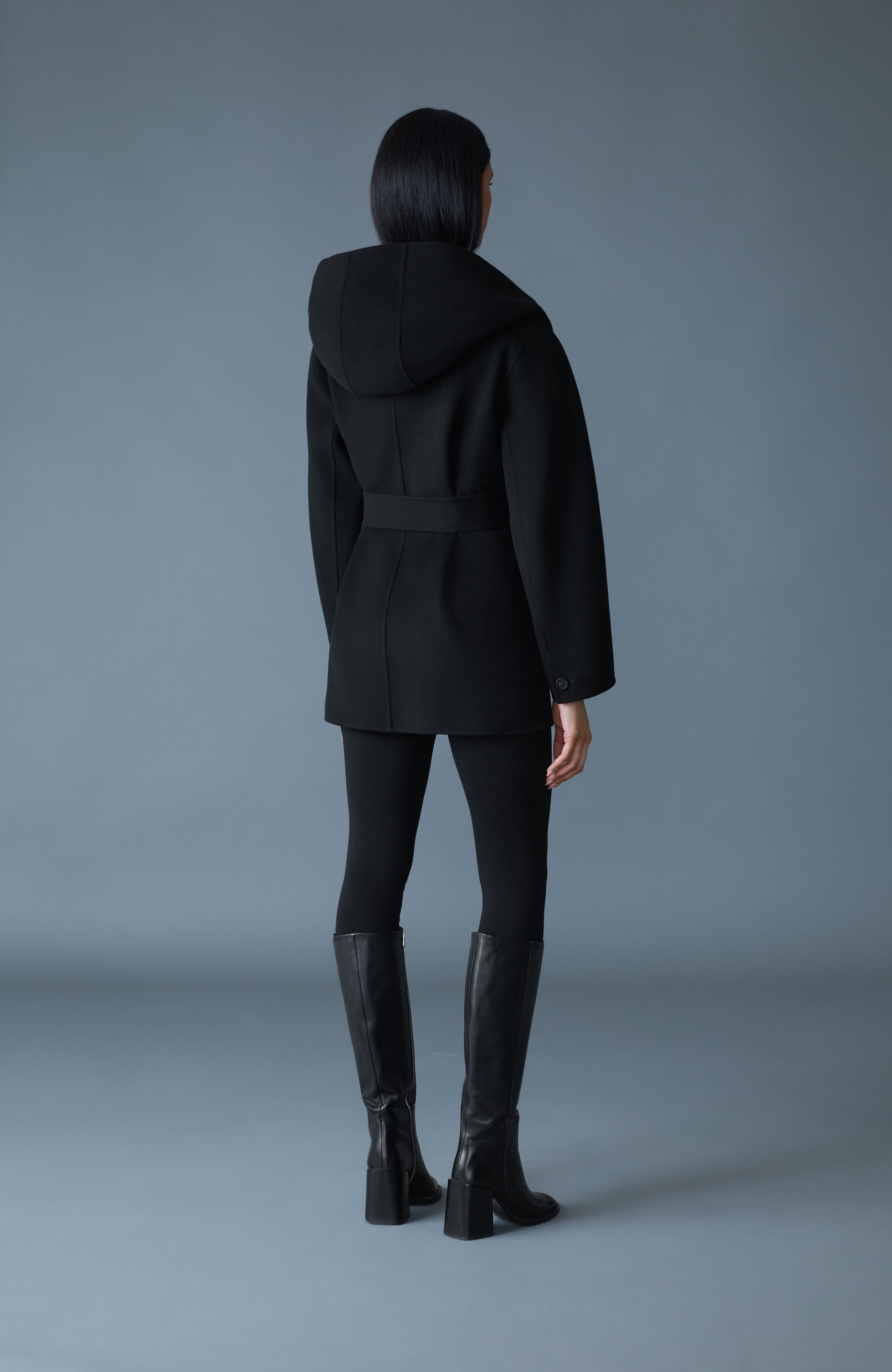 PAYA-Z Wool Wrap Coat With Sash Belt for Women | Mackage® US
