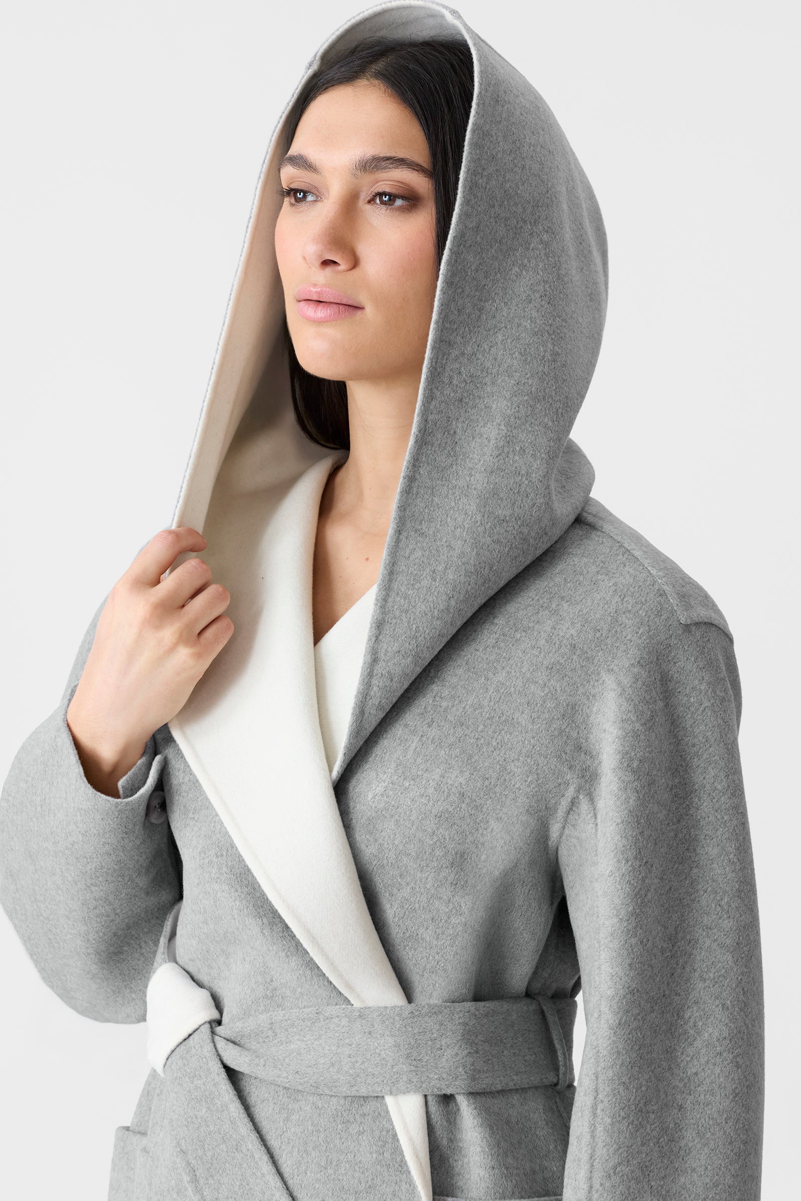PAYA-Z Wool Wrap Coat With Sash Belt for Women | Mackage® US