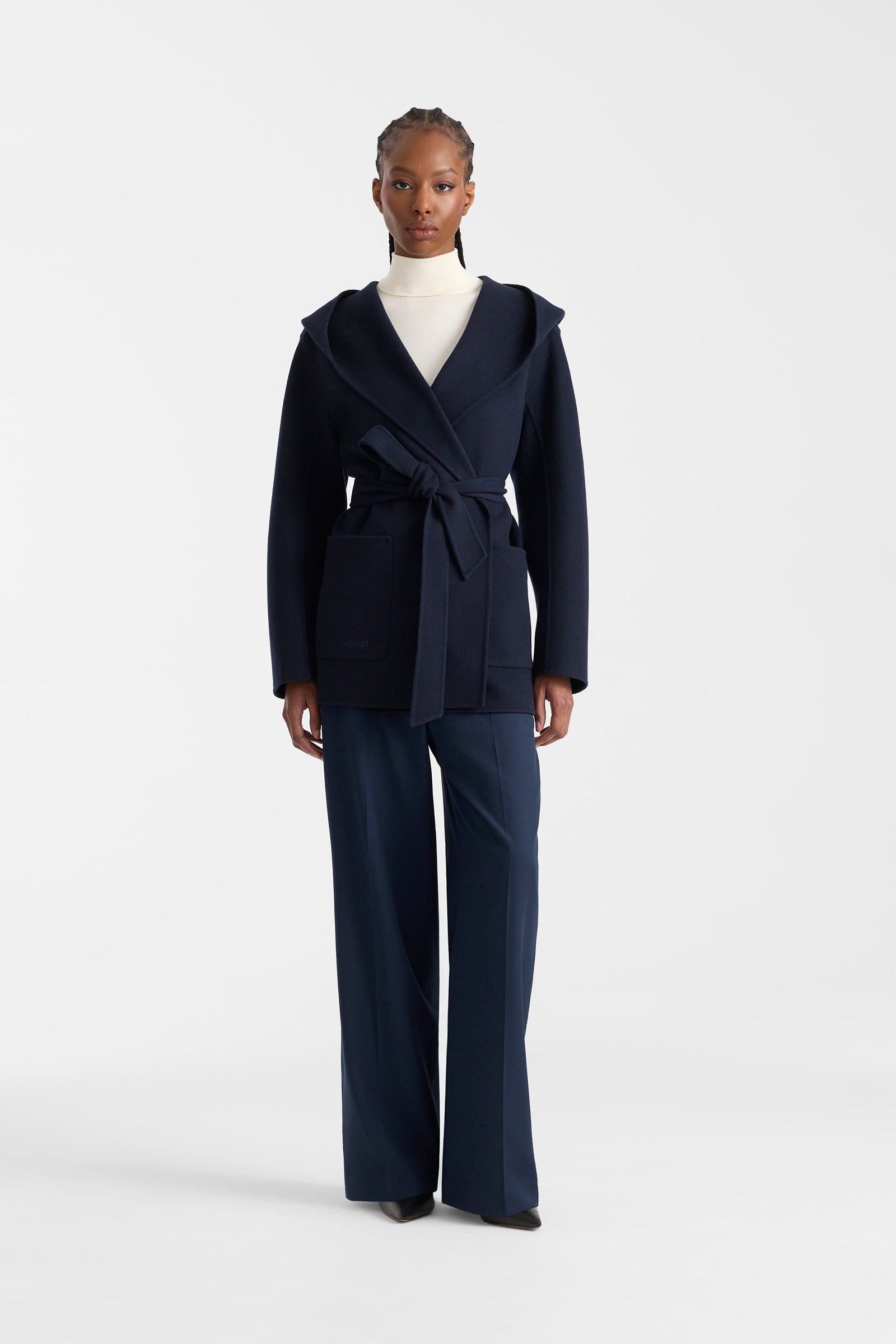 PAYA-Z Wool Wrap Coat With Sash Belt for Women | Mackage® US