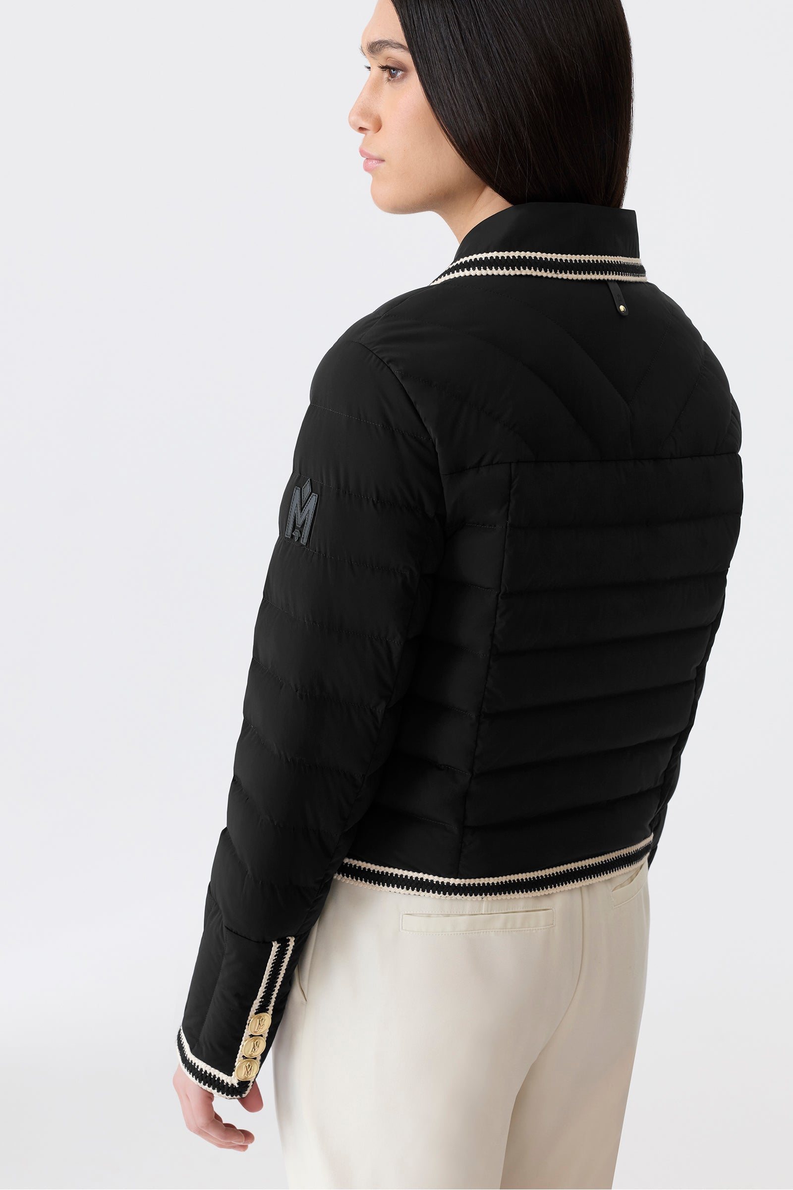 PETUNIA Crocheted Trim Down Jacket for Women | Mackage® US