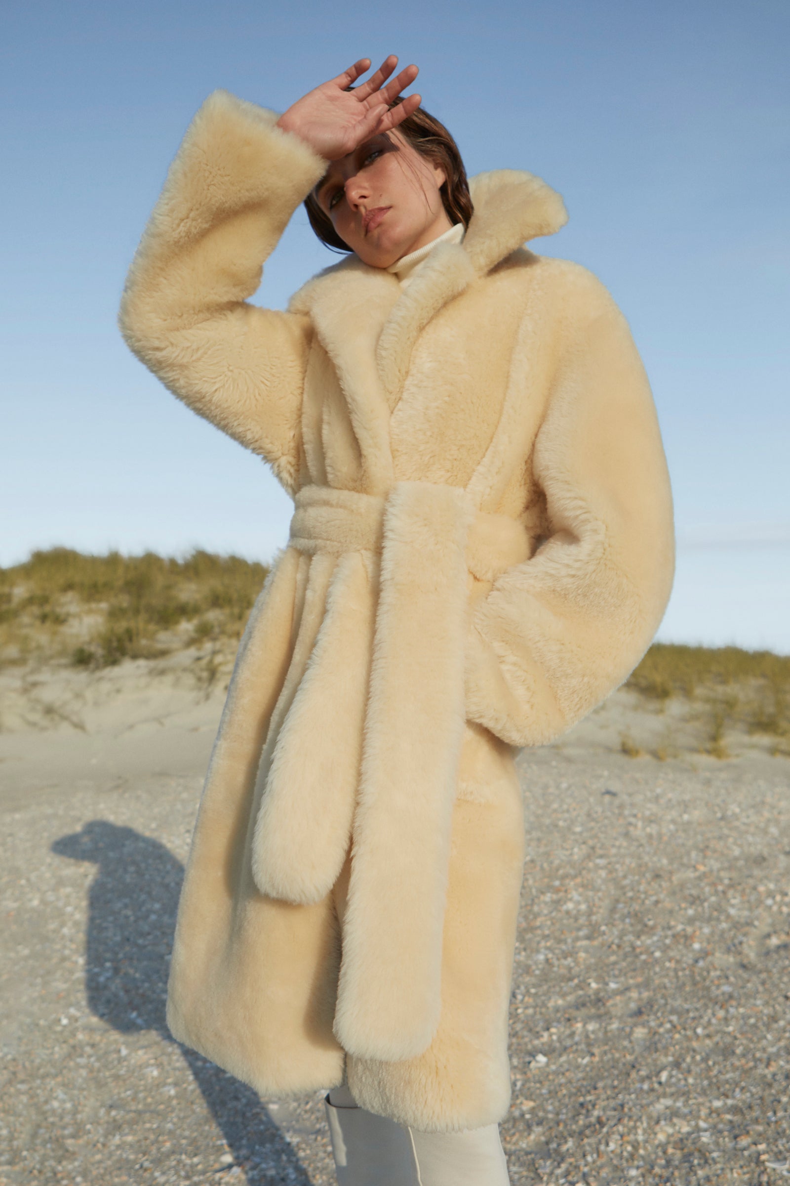 ◆MACKAGE NEW◆Lilibeth シャーリング・トリム パーカ/White◆ Mackage Lilibeth Mixed-Media Shearling Down Parka | Saks
