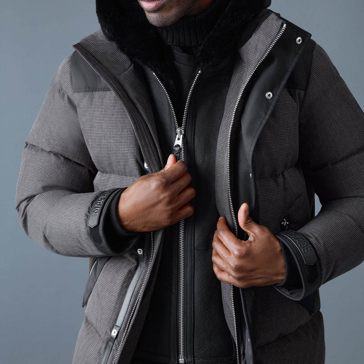 RILEY-MHT Down Jacket - removable Bib & Hood for Men | Mackage® US