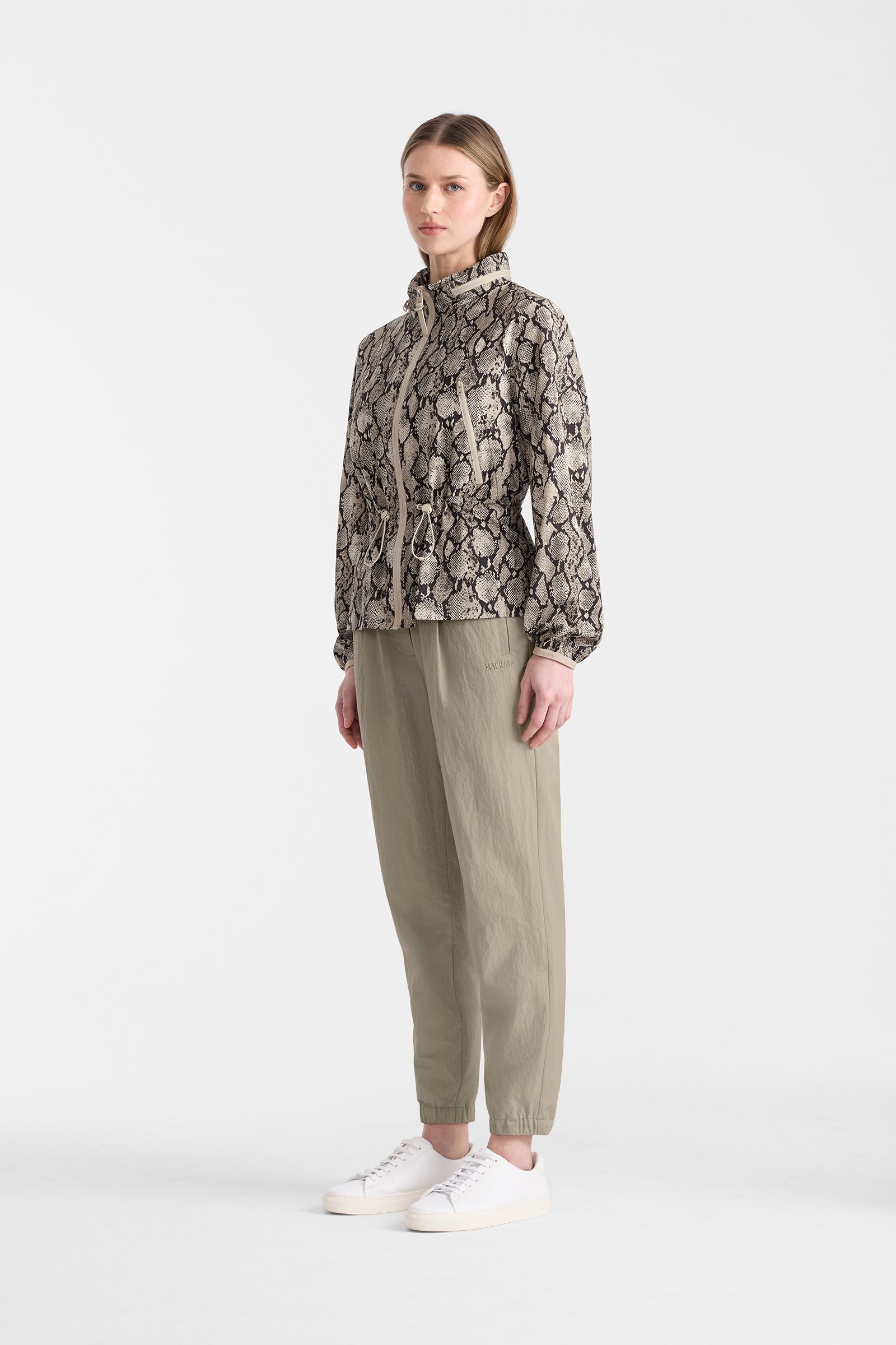 ROXY-PR Snake Pattern Rain Jacket for Women | Mackage® US