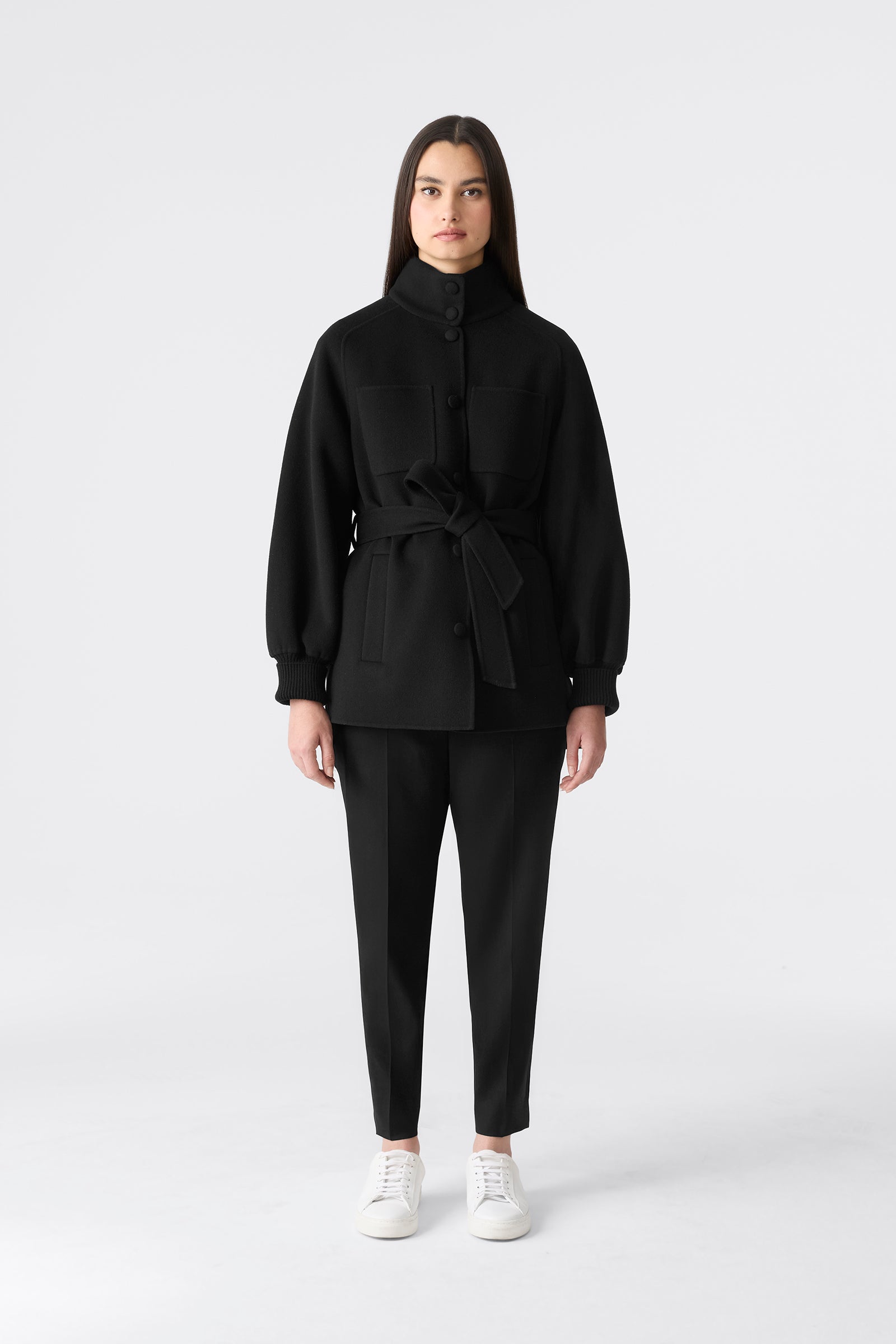 SHANIA Wool Belted Jacket for Women | Mackage® US