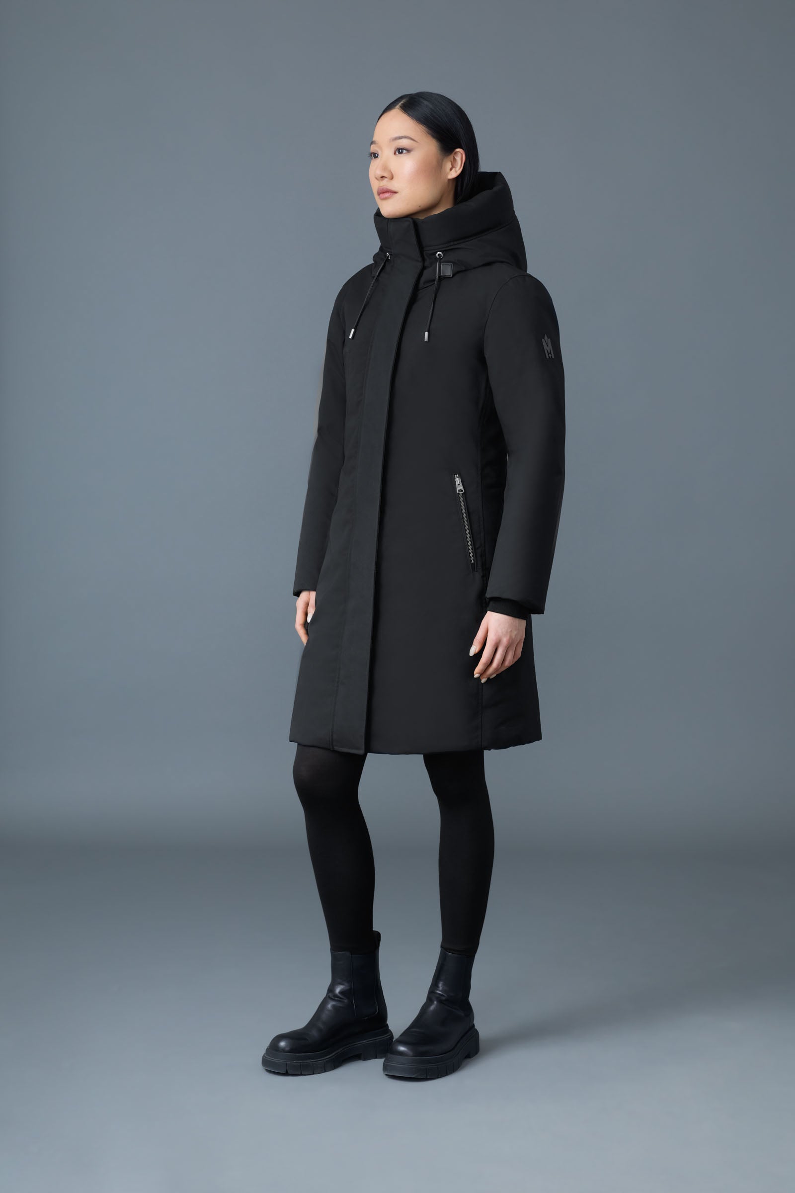 SHILOH-NFZ 2-in-1 Fitted down coat with removable bib for Women