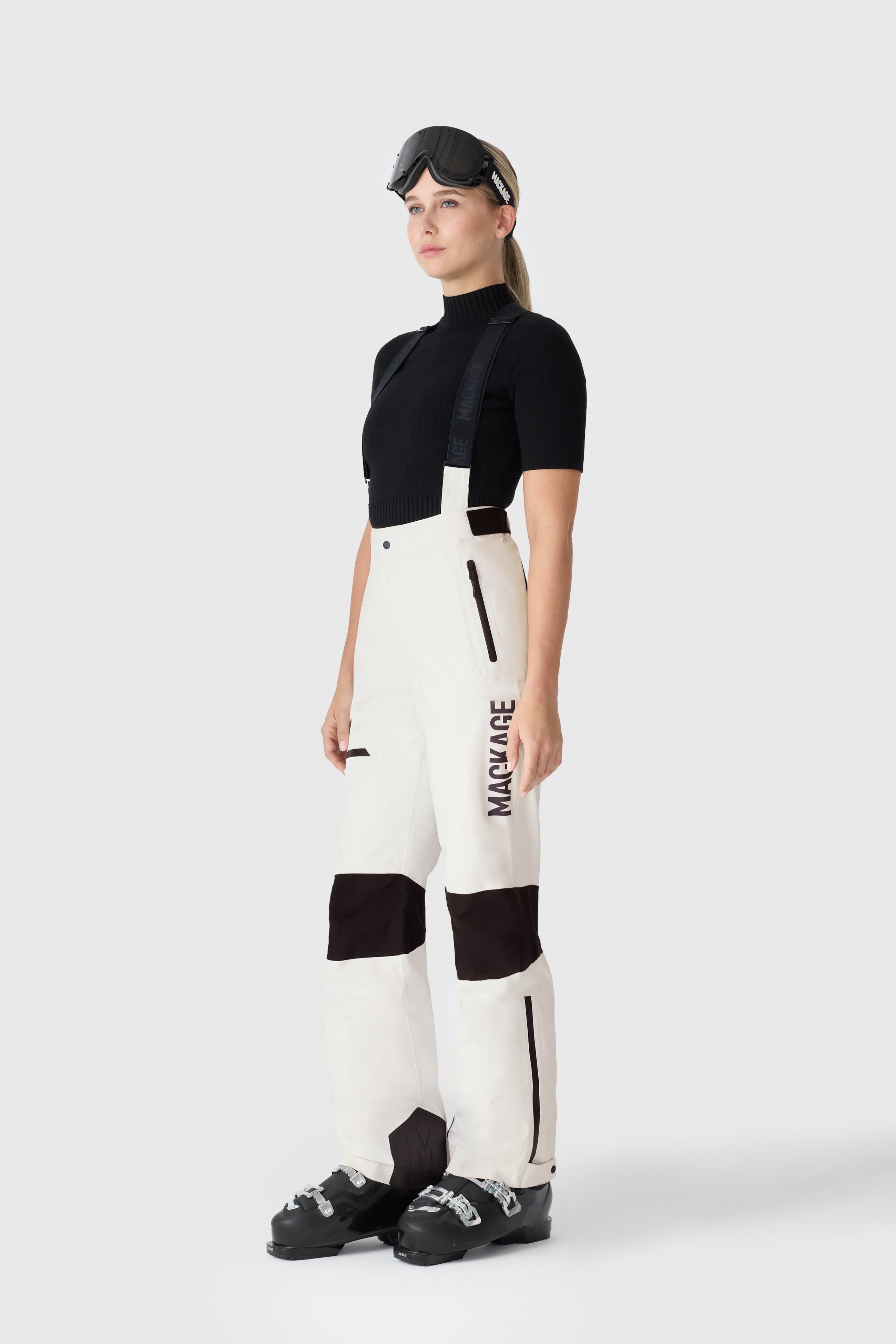 SILVANA 3-Layer Ski Pants With Suspenders for Women | Mackage® US