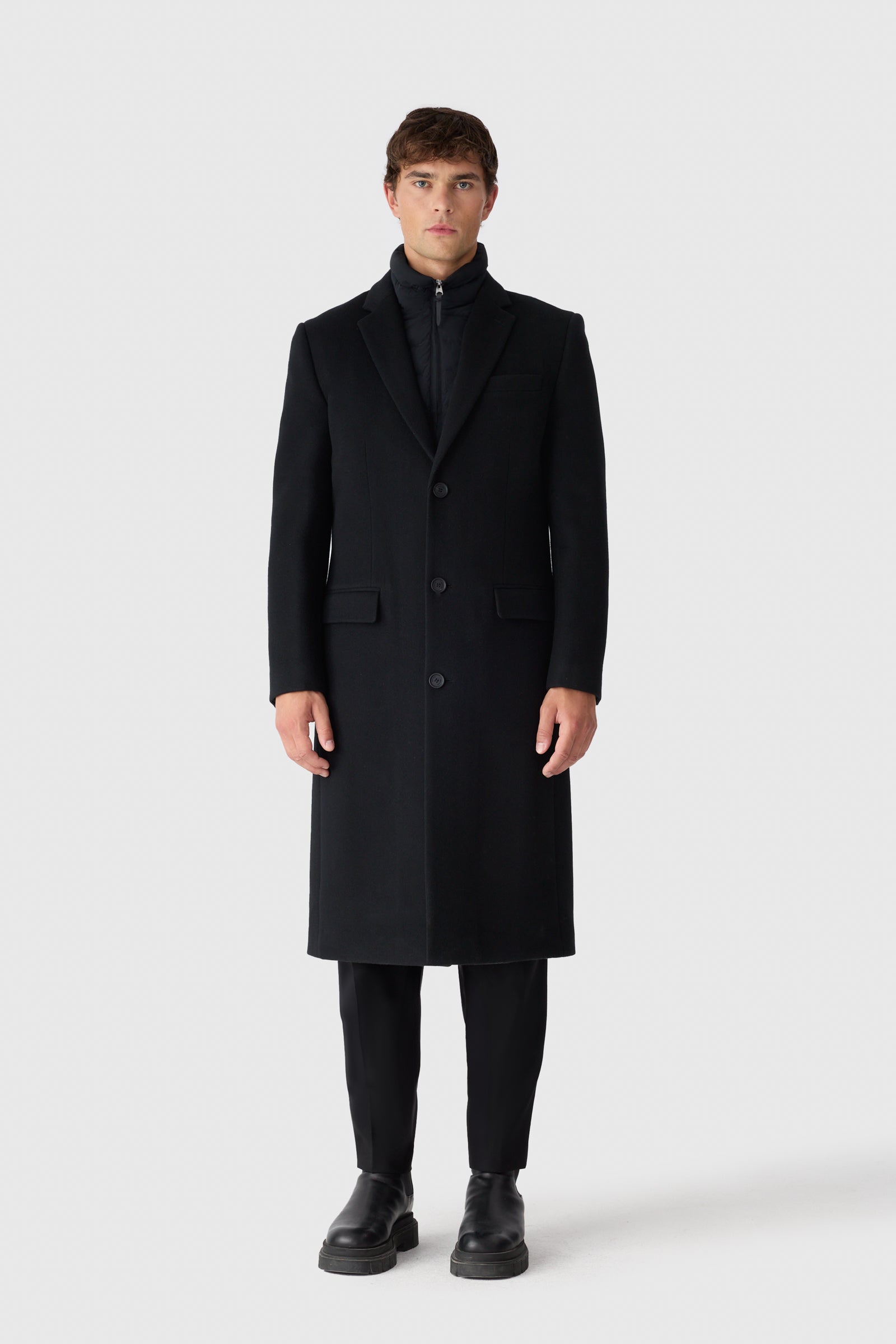 SKAI-LG 3-in-1 Wool Coat - removable Down Liner for Men | Mackage® US