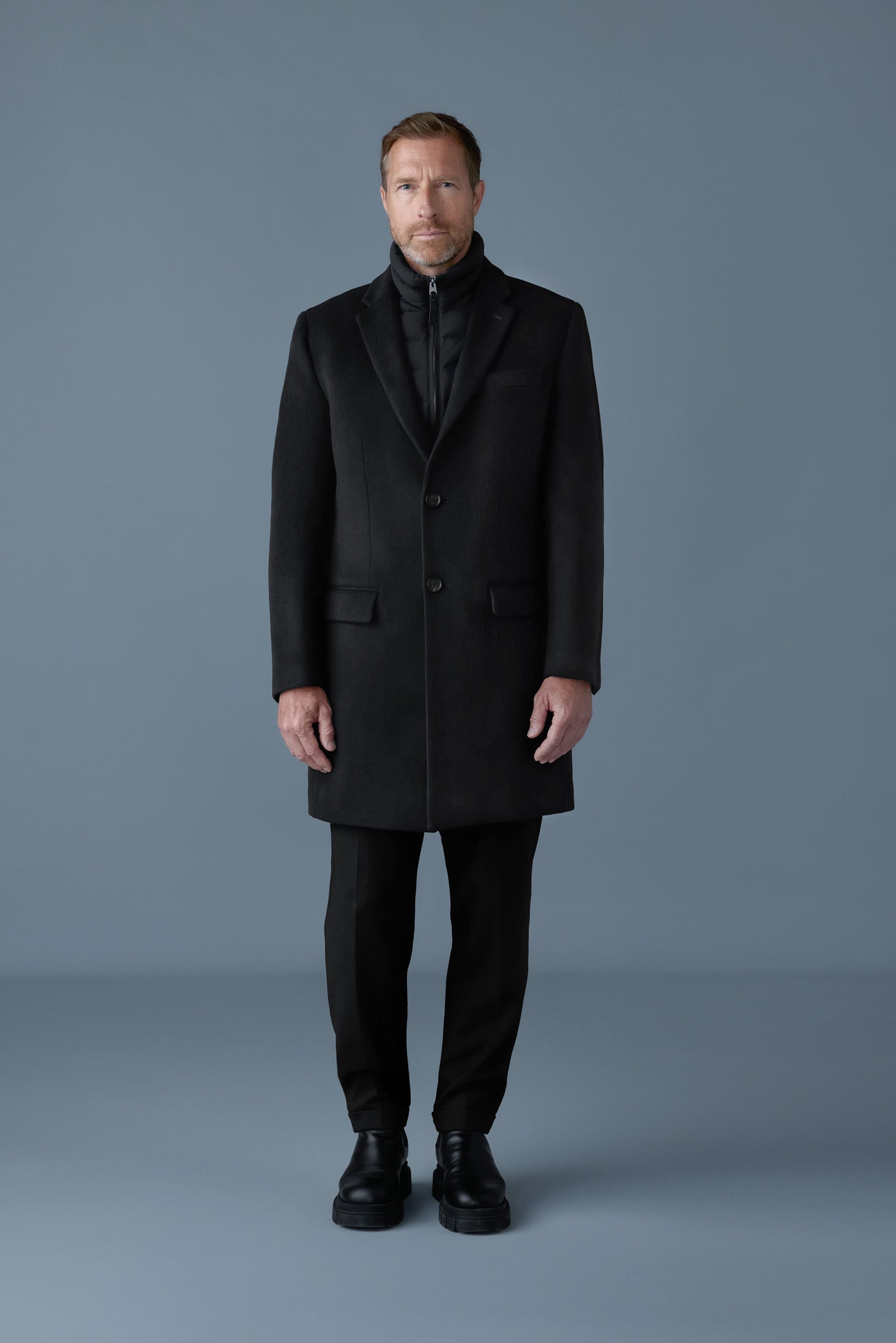 SKAI-SLB 3-in-1 wool coat - removable Down liner for Men | Mackage® US